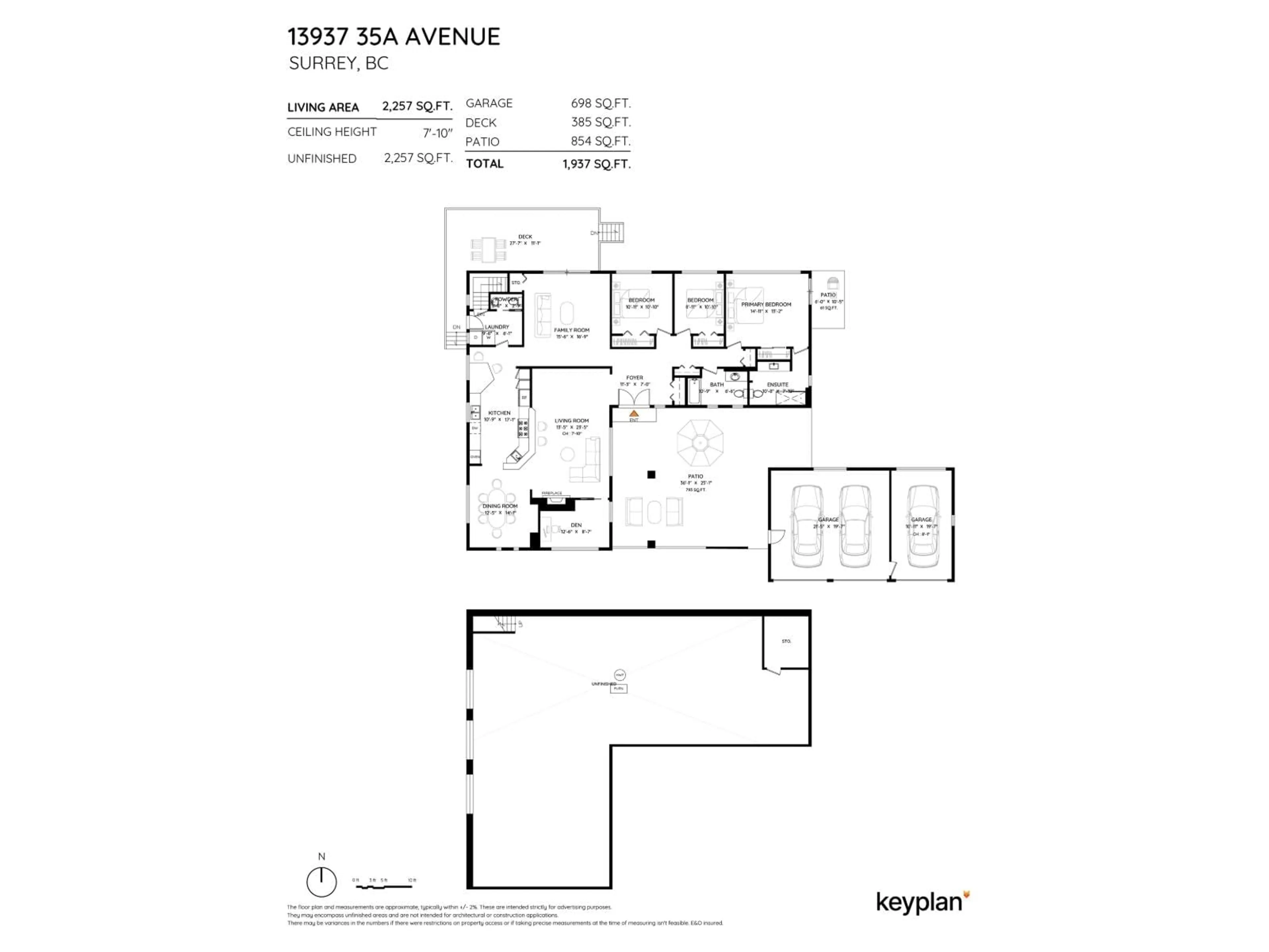 Floor plan for 13937 35A AVENUE, Surrey British Columbia V4P1L2
