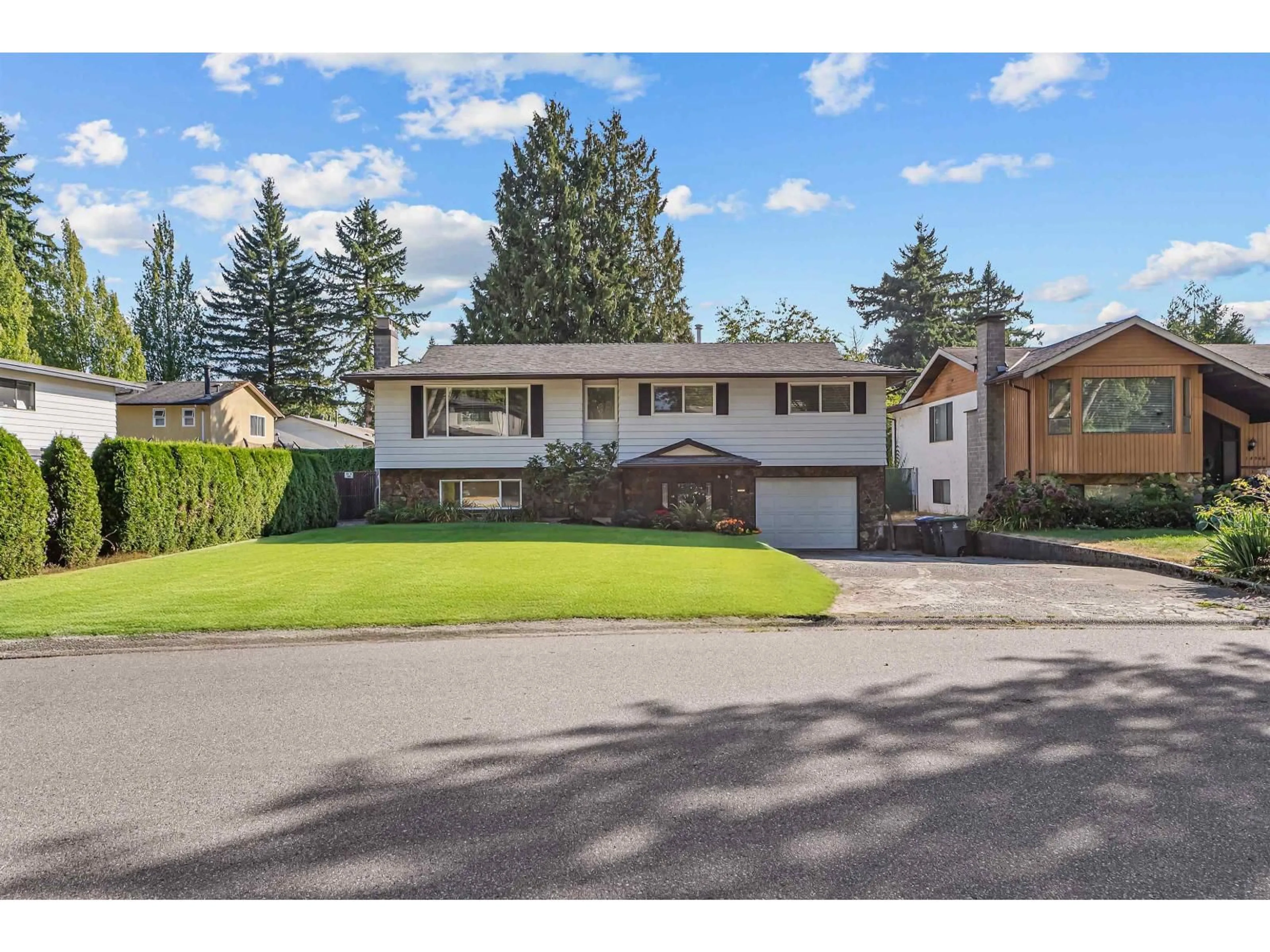 A pic from outside/outdoor area/front of a property/back of a property/a pic from drone, street for 14974 92A AVENUE, Surrey British Columbia V3R7A5