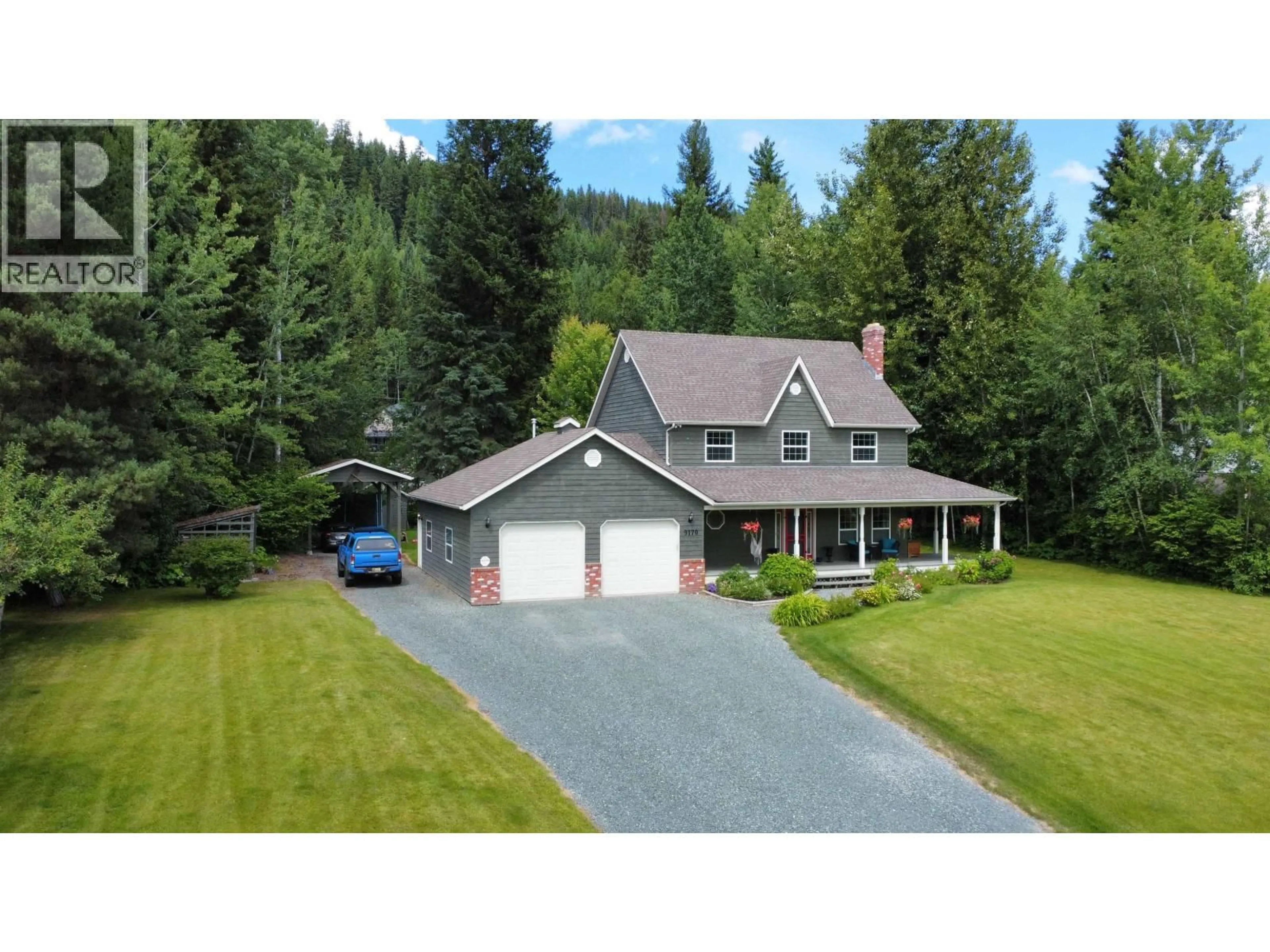 A pic from outside/outdoor area/front of a property/back of a property/a pic from drone, unknown for 9170 SUNSET PLACE, Prince George British Columbia V2K5A1