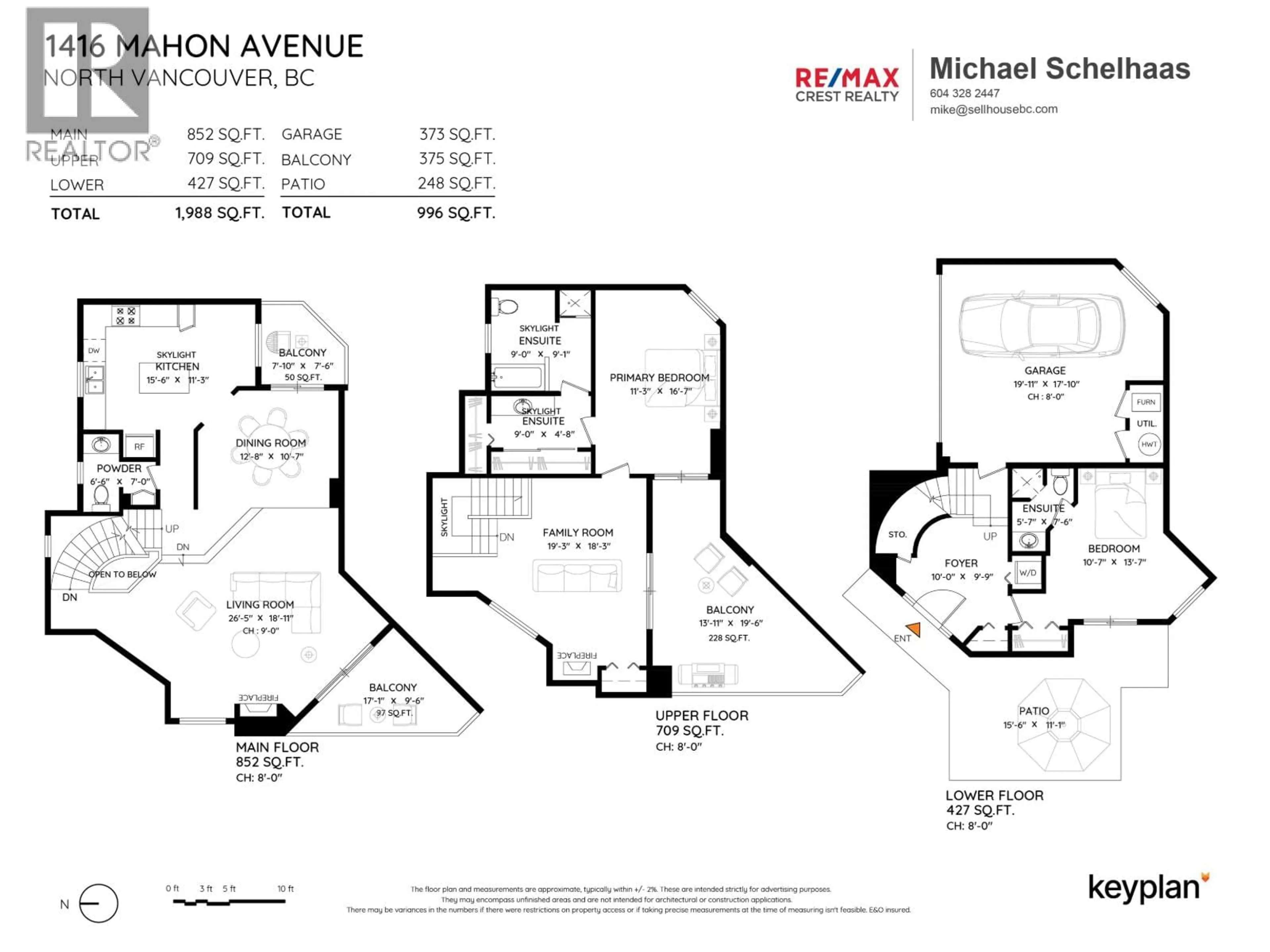 Floor plan for 1416 MAHON AVENUE, North Vancouver British Columbia V7M2S4
