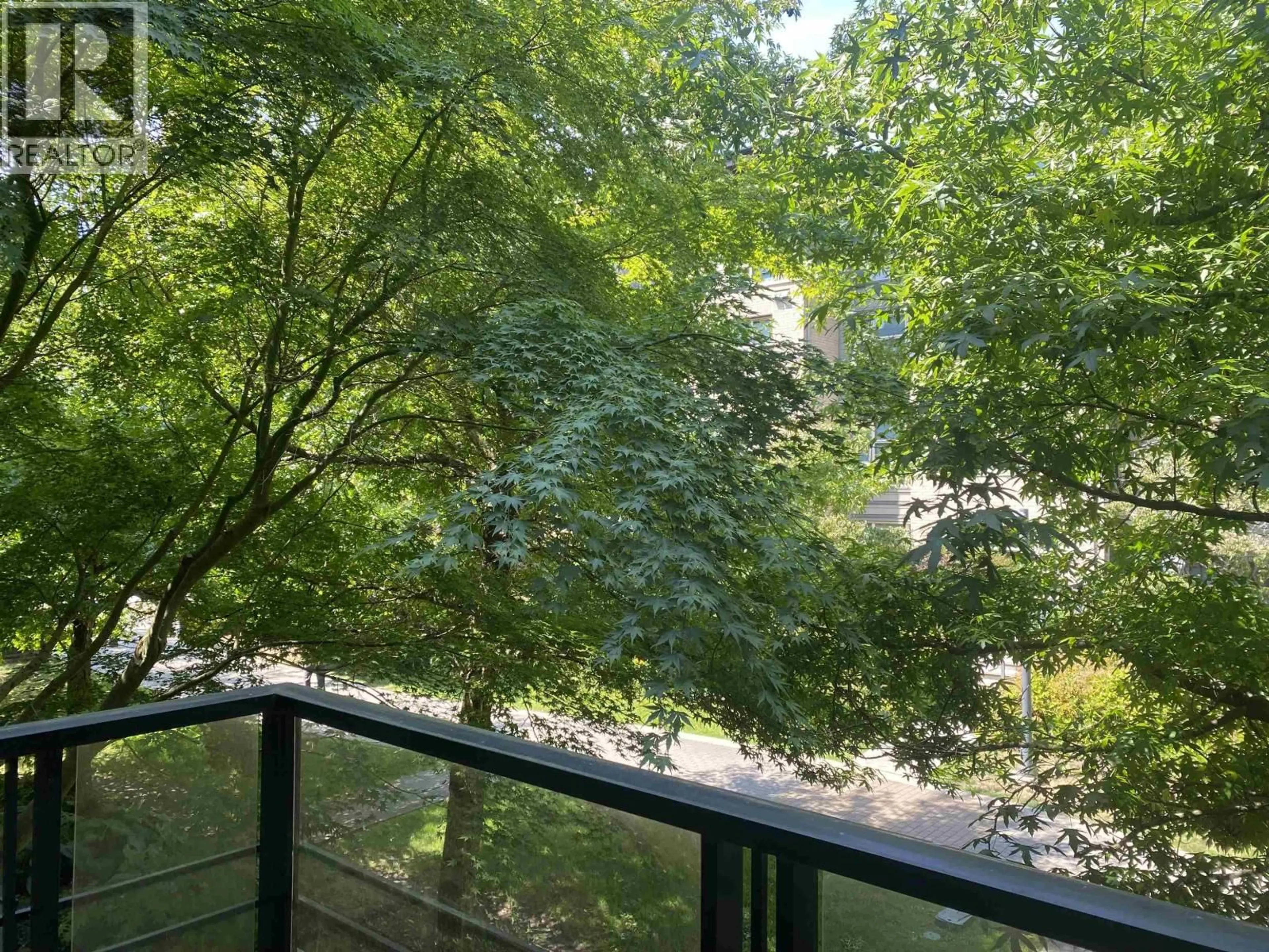 Balcony in the apartment, forest/trees view for 213 - 3478 WESBROOK MALL, Vancouver British Columbia V6S0B6