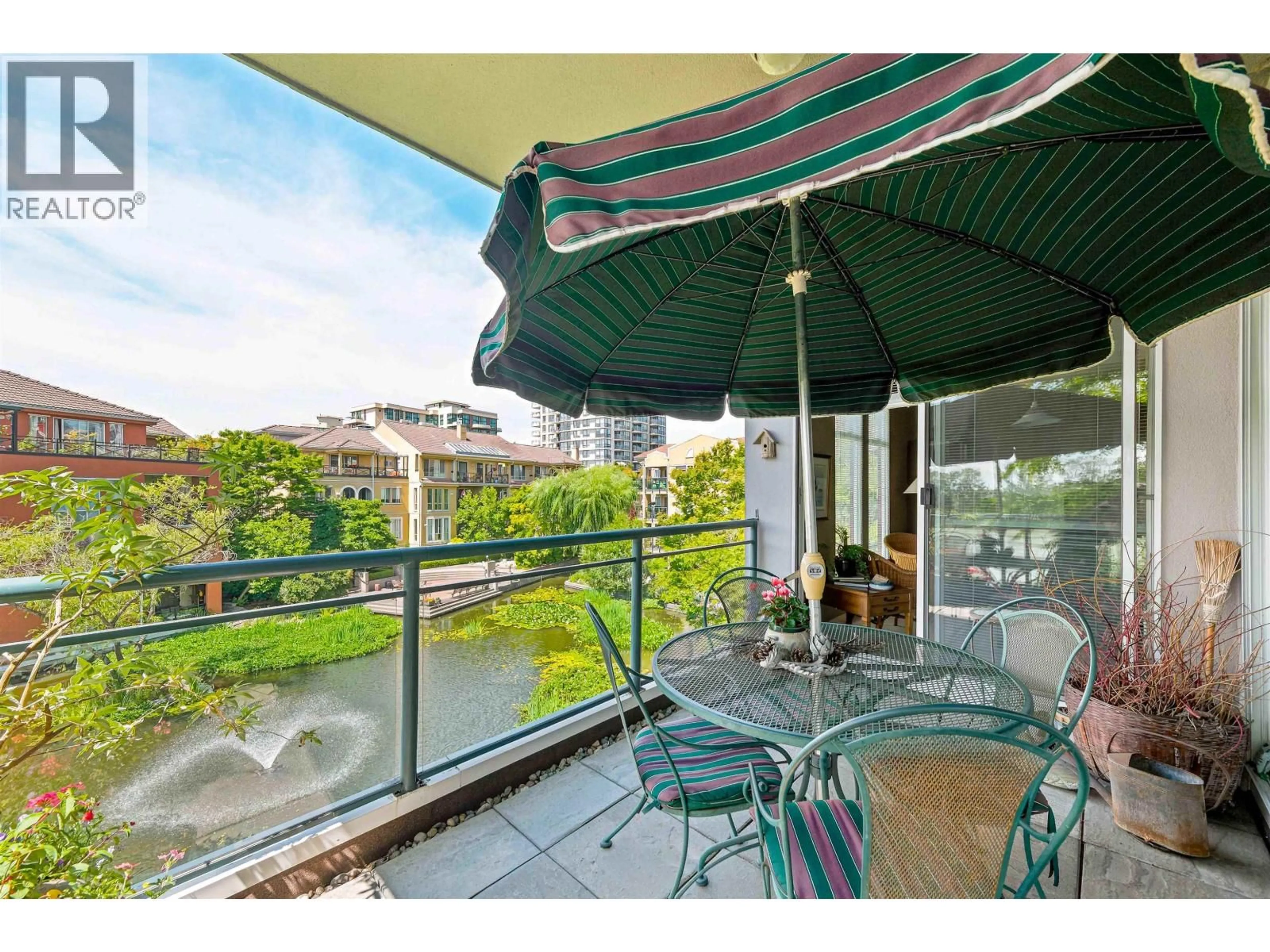 Balcony in the apartment, water/lake/river/ocean view for 308 - 8 LAGUNA COURT, New Westminster British Columbia V3M6M6