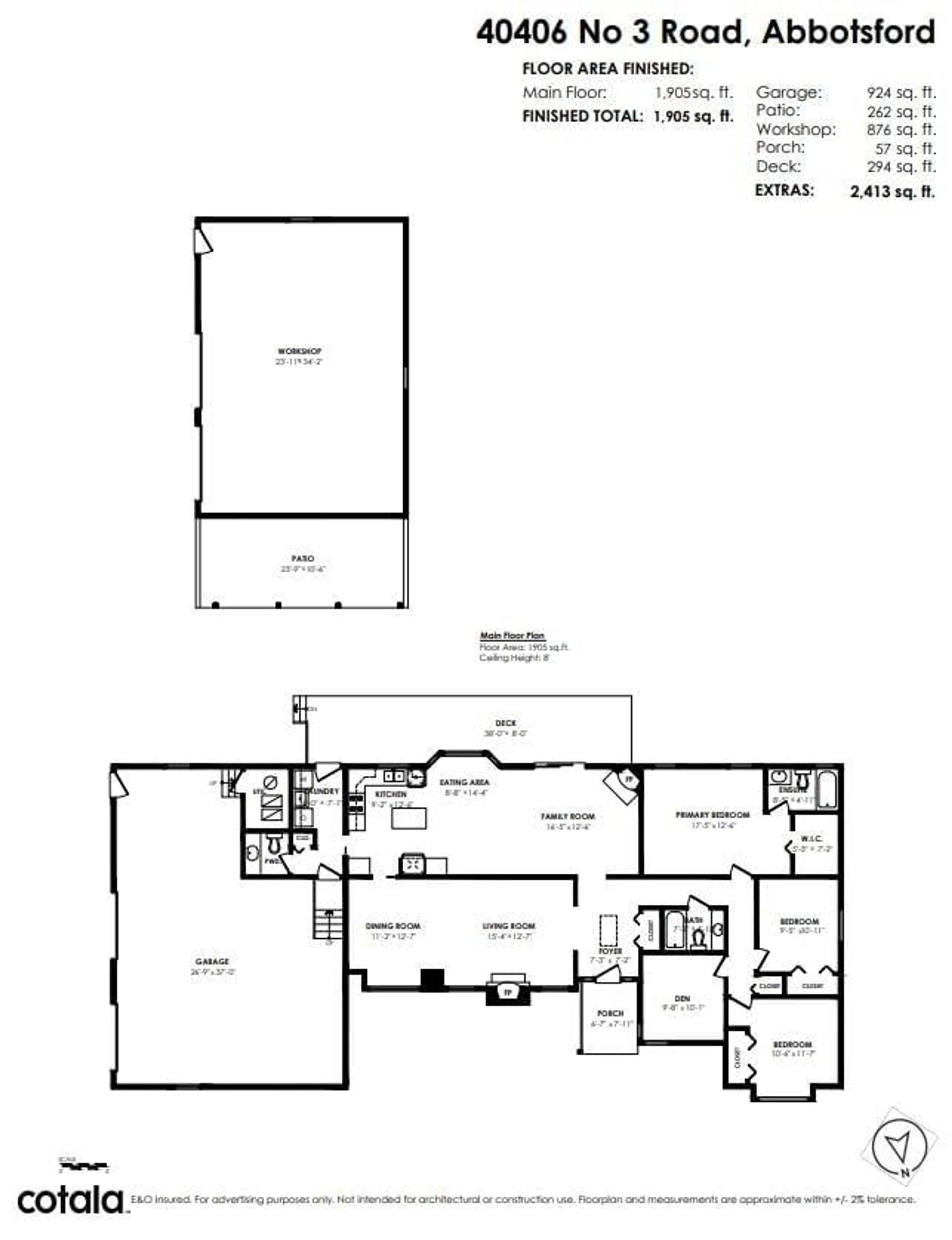Floor plan for 40406 NO. 3 ROAD, Abbotsford British Columbia V3G2R6