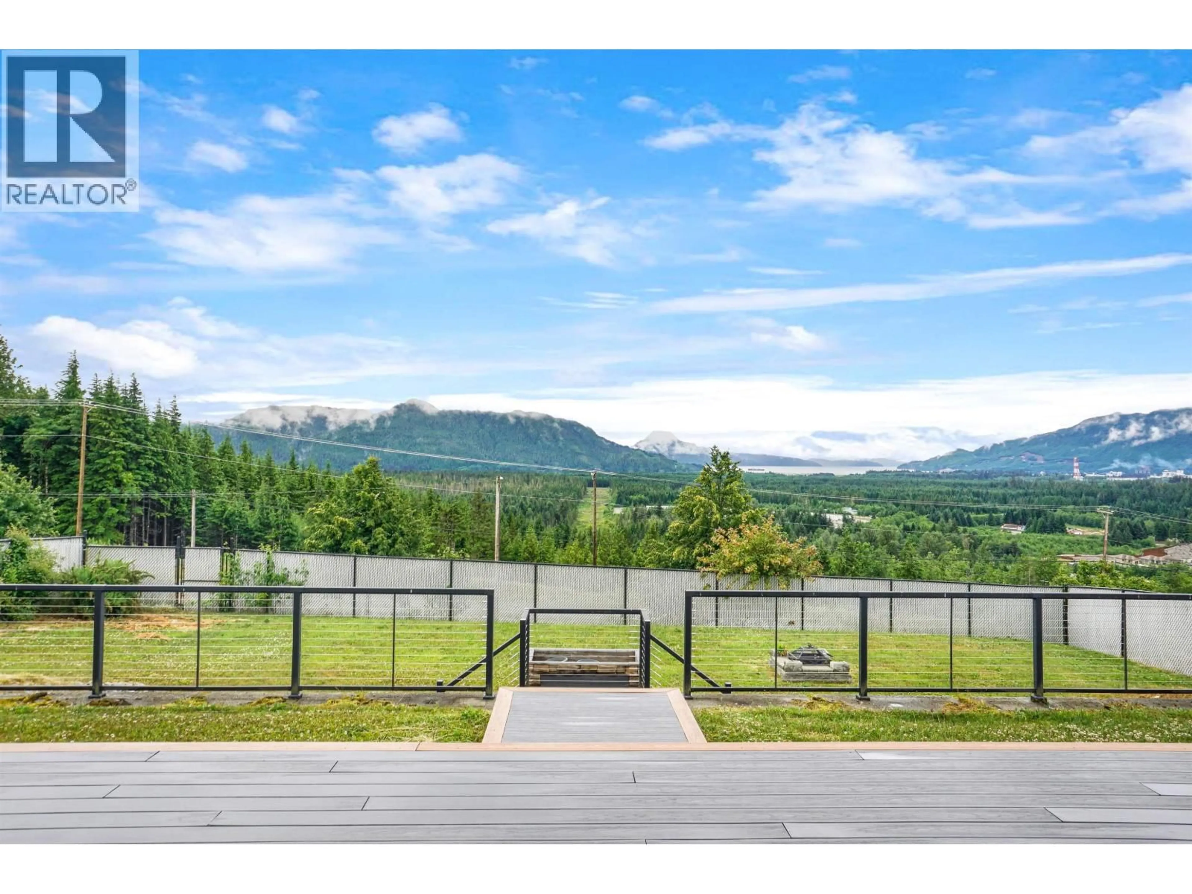 A pic from outside/outdoor area/front of a property/back of a property/a pic from drone, mountain view for 1457 ALBATROSS AVENUE, Kitimat British Columbia V8C1P9