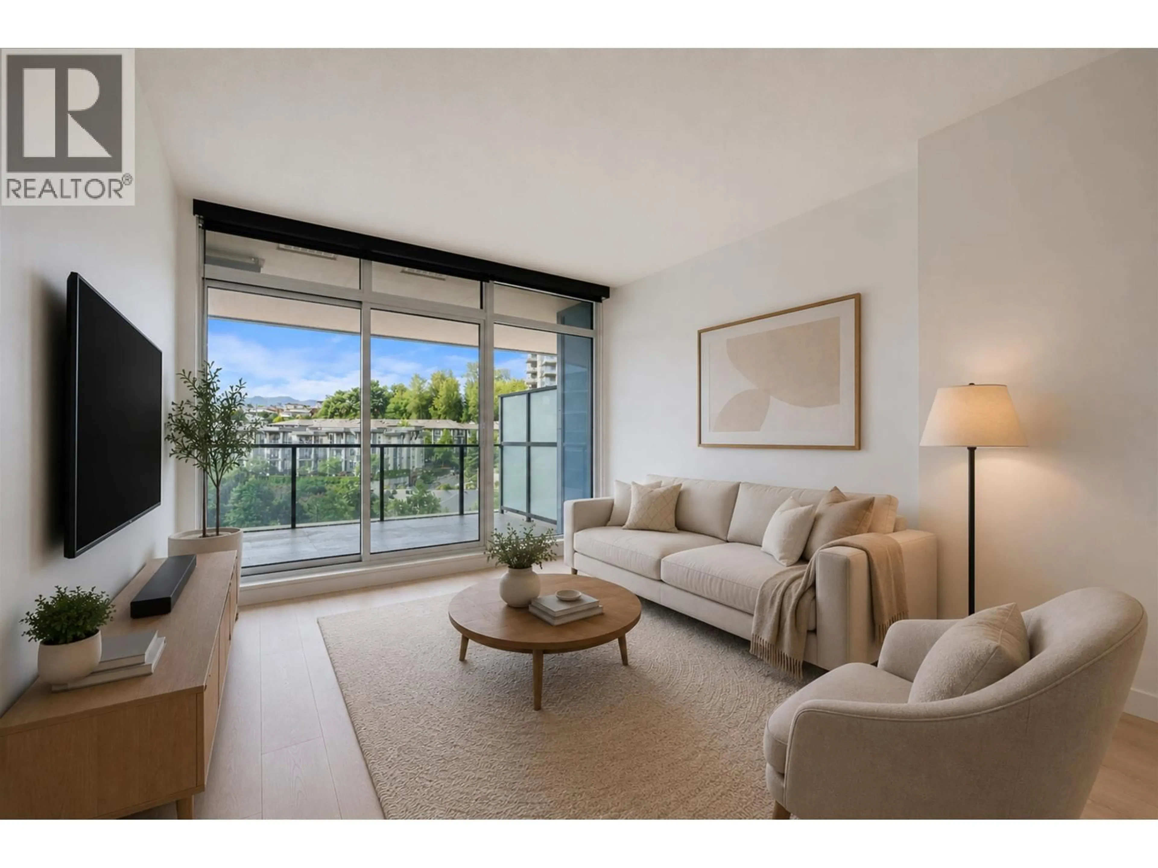 Living room with furniture, unknown for 505 - 4890 LOUGHEED HIGHWAY, Burnaby British Columbia V5C0N2