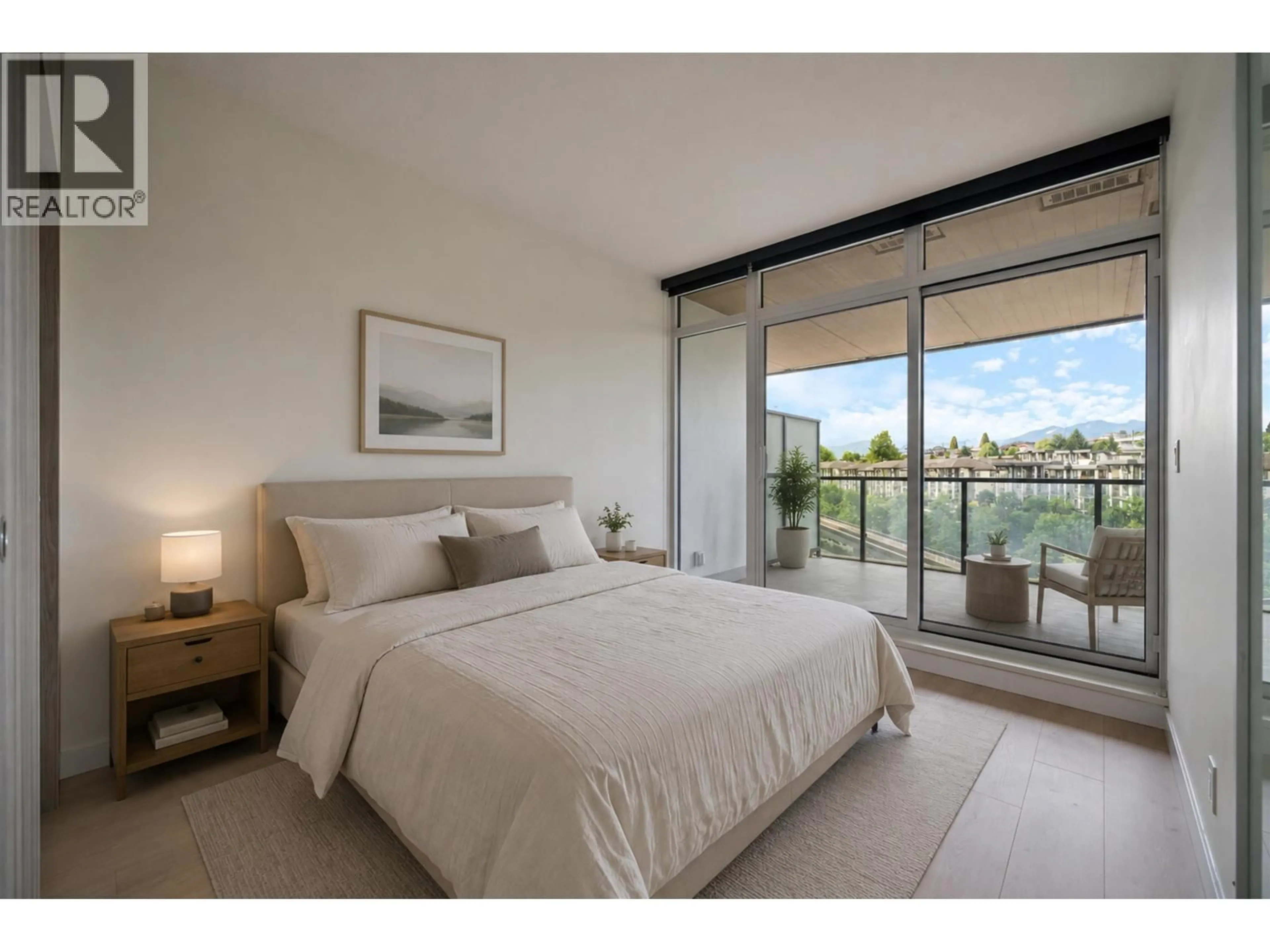 Bedroom with bed, unknown for 505 - 4890 LOUGHEED HIGHWAY, Burnaby British Columbia V5C0N2