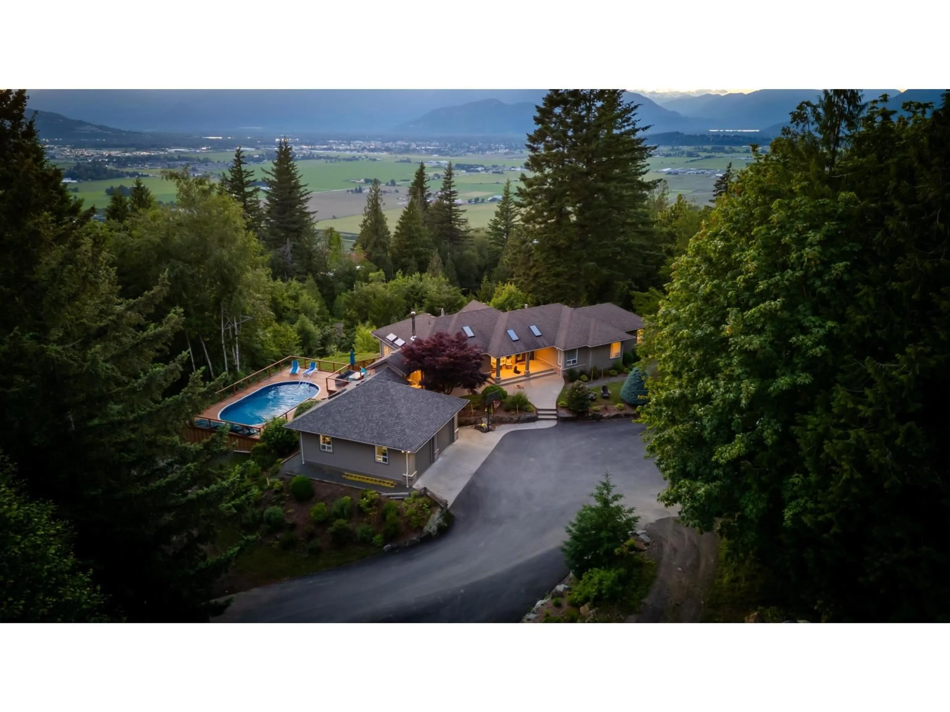 A pic from outside/outdoor area/front of a property/back of a property/a pic from drone, mountain view for 6190 PARSONS ROAD, Chilliwack British Columbia V4Z1A4
