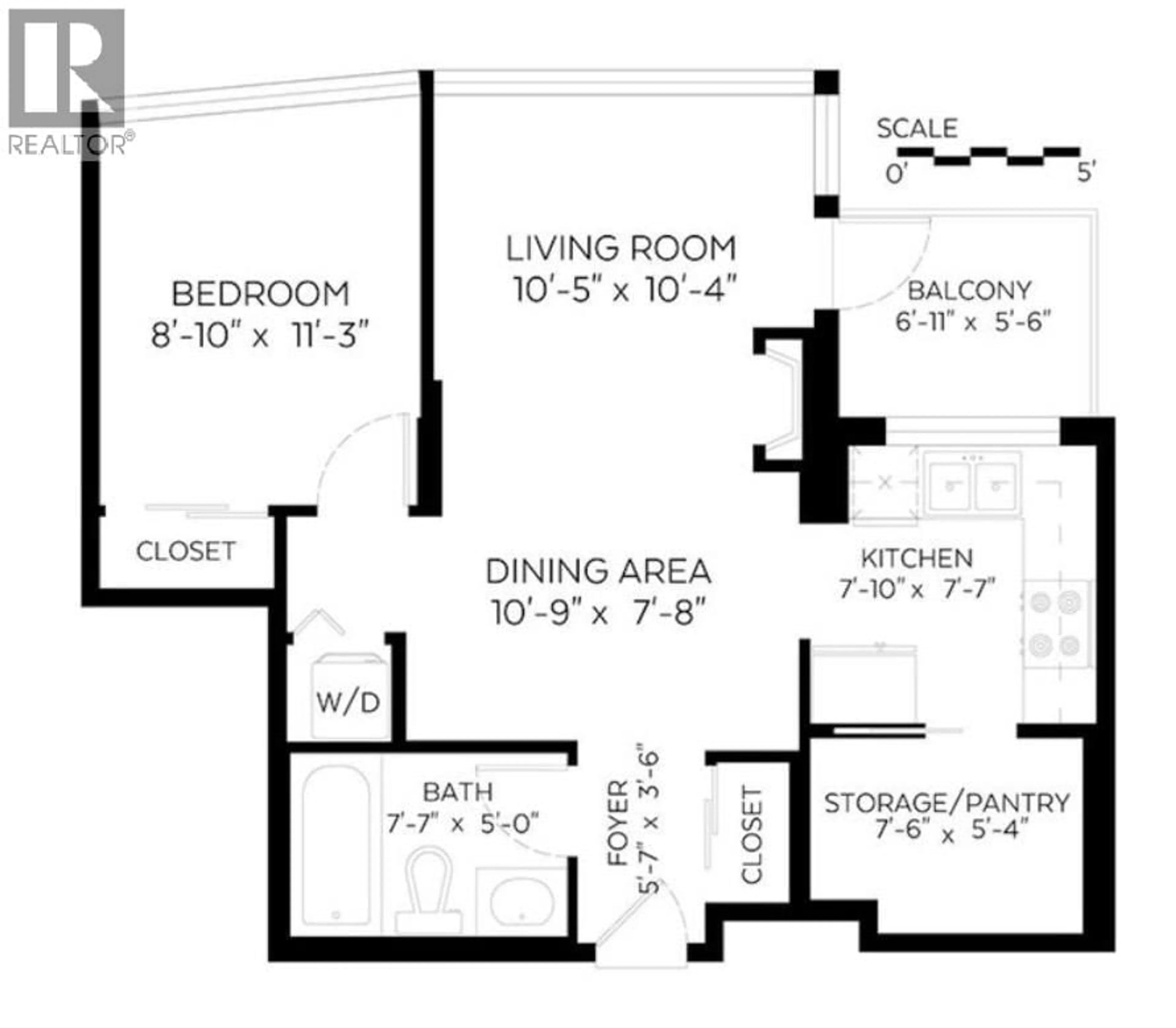 Floor plan for 1003 - 1238 BURRARD STREET, Vancouver British Columbia V6Z3E1