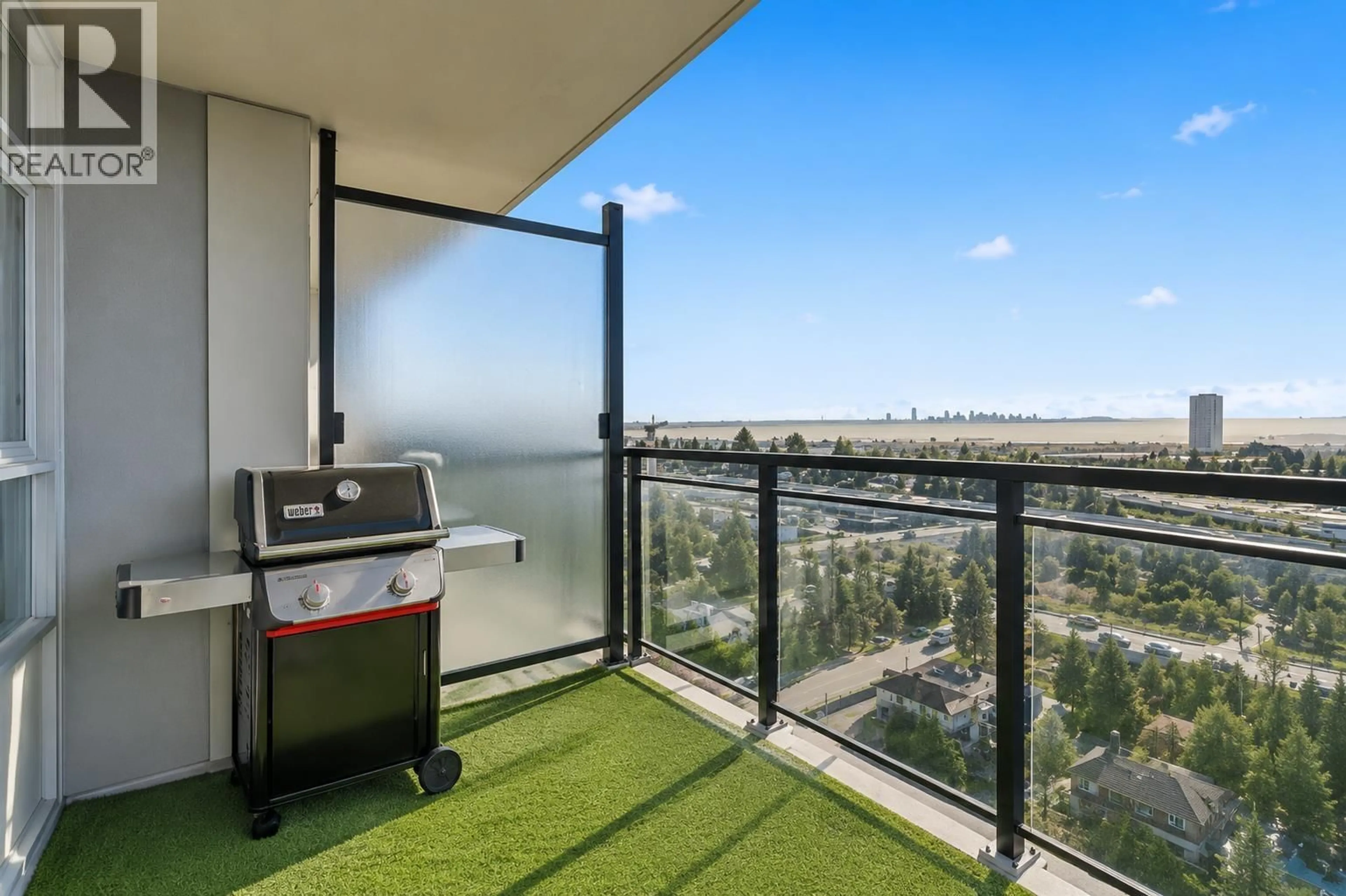 Balcony in the apartment, water/lake/river/ocean view for 1101 - 575 DELESTRE AVENUE, Coquitlam British Columbia V3K0A6