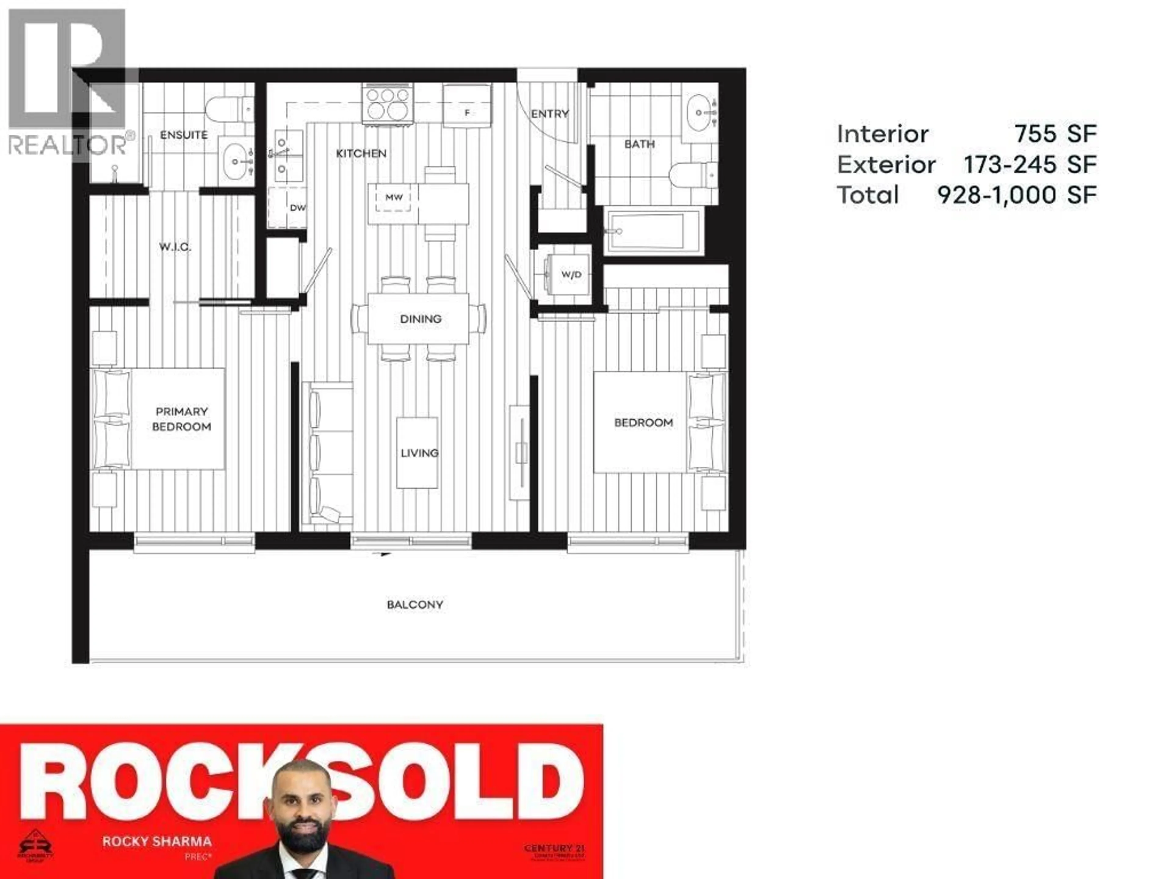 Floor plan for 426 - 82 FIRST STREET, New Westminster British Columbia V3L0L8