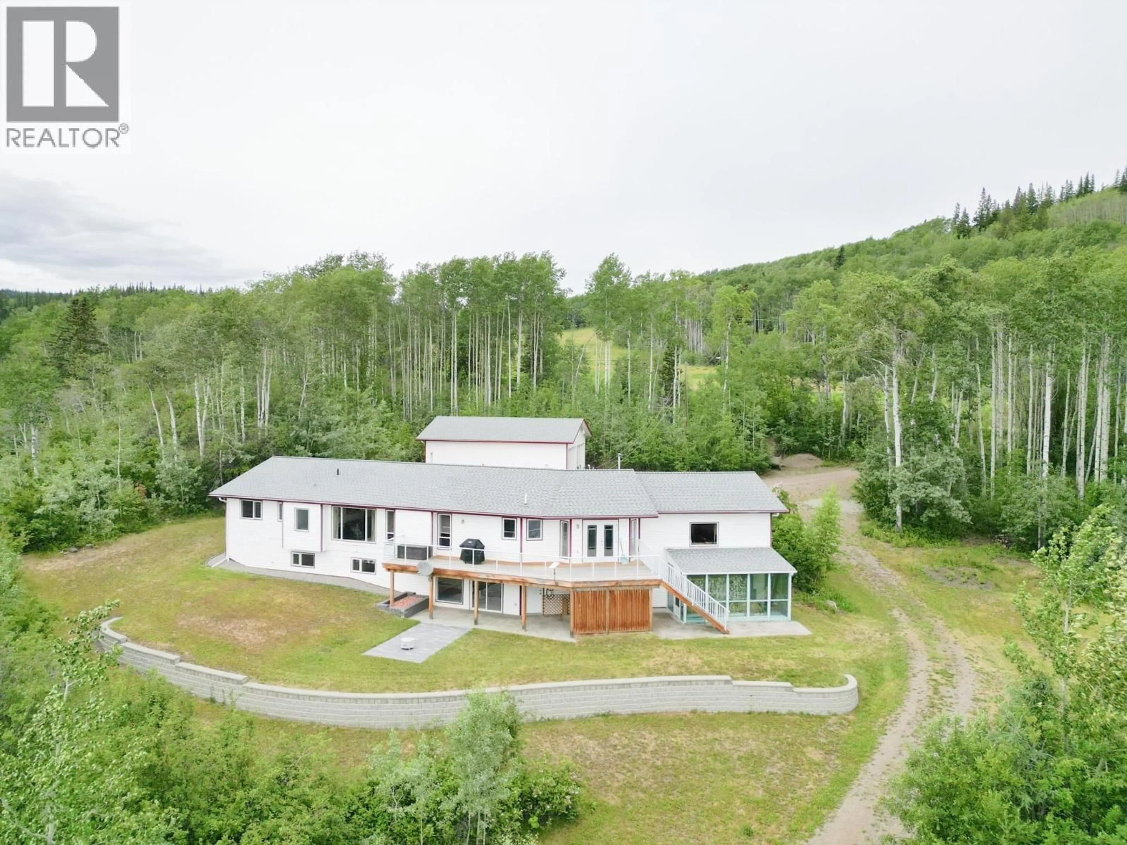 A pic from outside/outdoor area/front of a property/back of a property/a pic from drone, building for 19583 COLLEYMOUNT ROAD, Burns Lake British Columbia V0J1E2