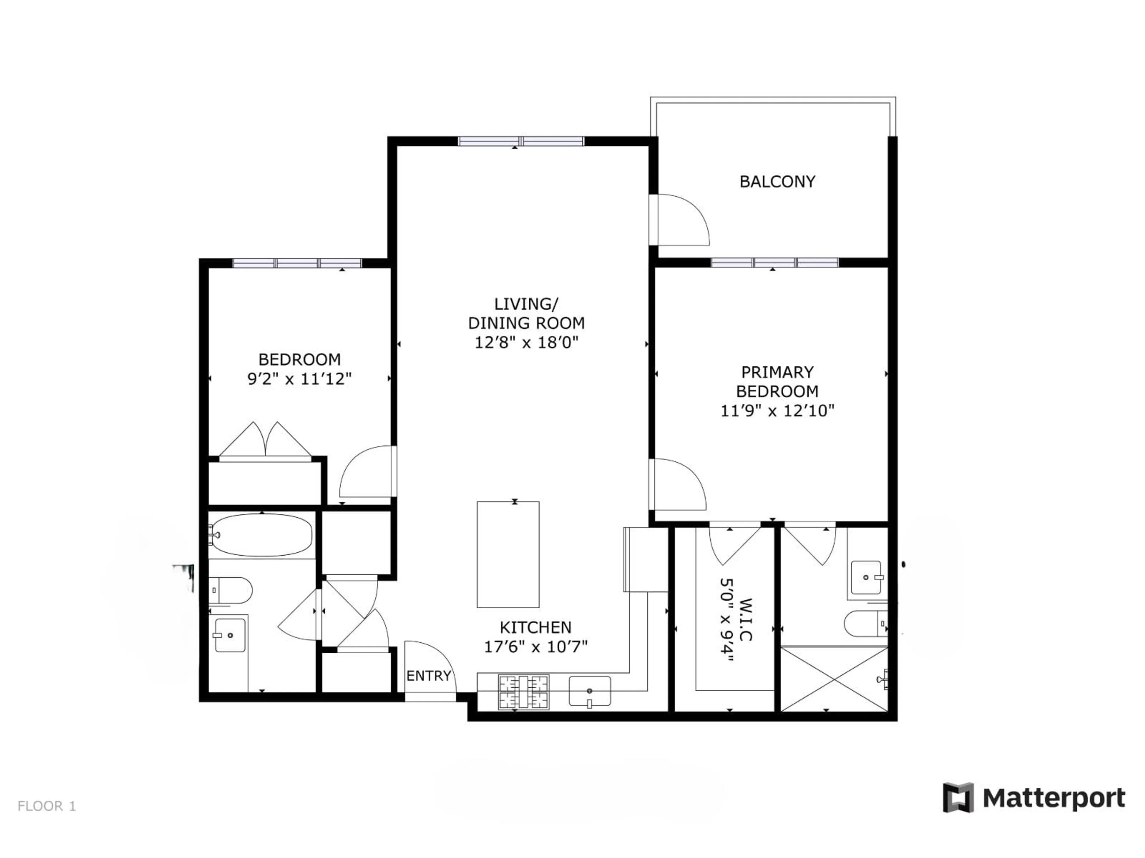 Floor plan for 310 - 3480 146A, Surrey British Columbia V4P0H6