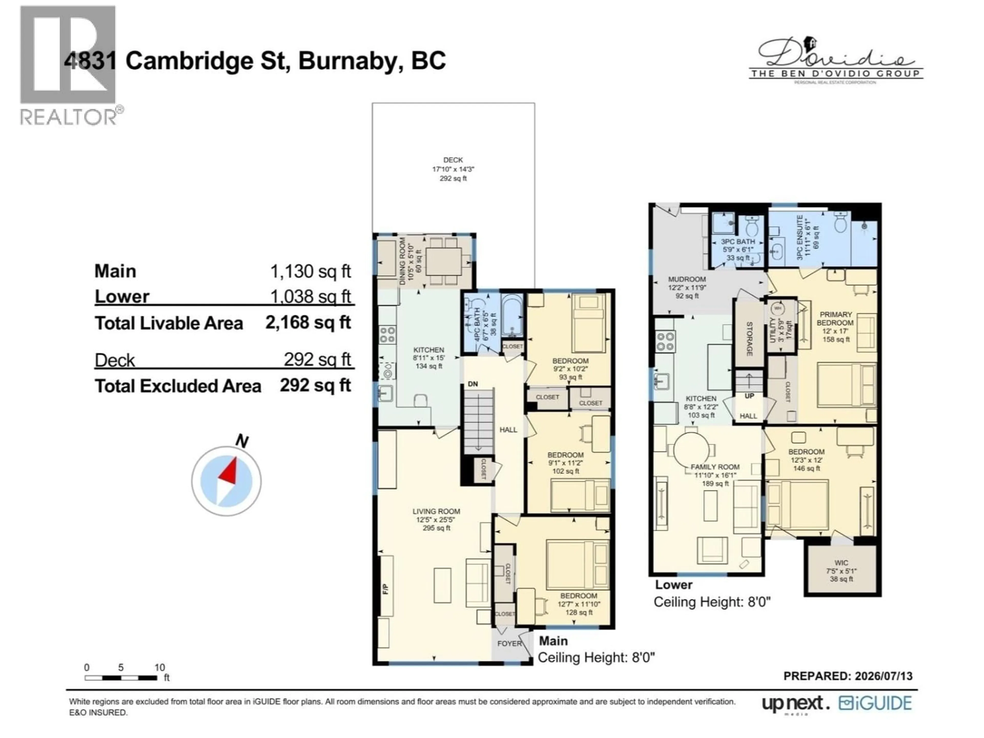 Floor plan for 4831 CAMBRIDGE STREET, Burnaby British Columbia V5C1H9
