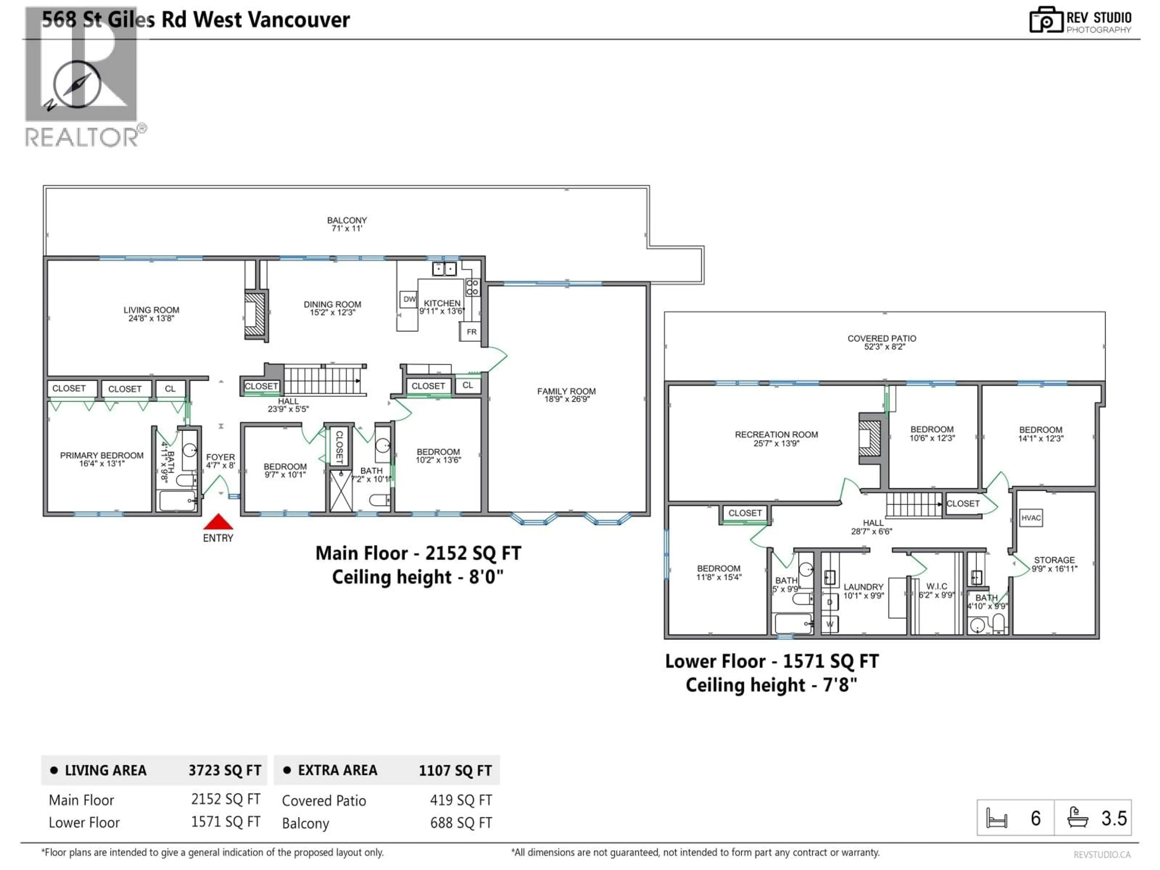 Floor plan for 568 ST. GILES ROAD, West Vancouver British Columbia V7S1L8