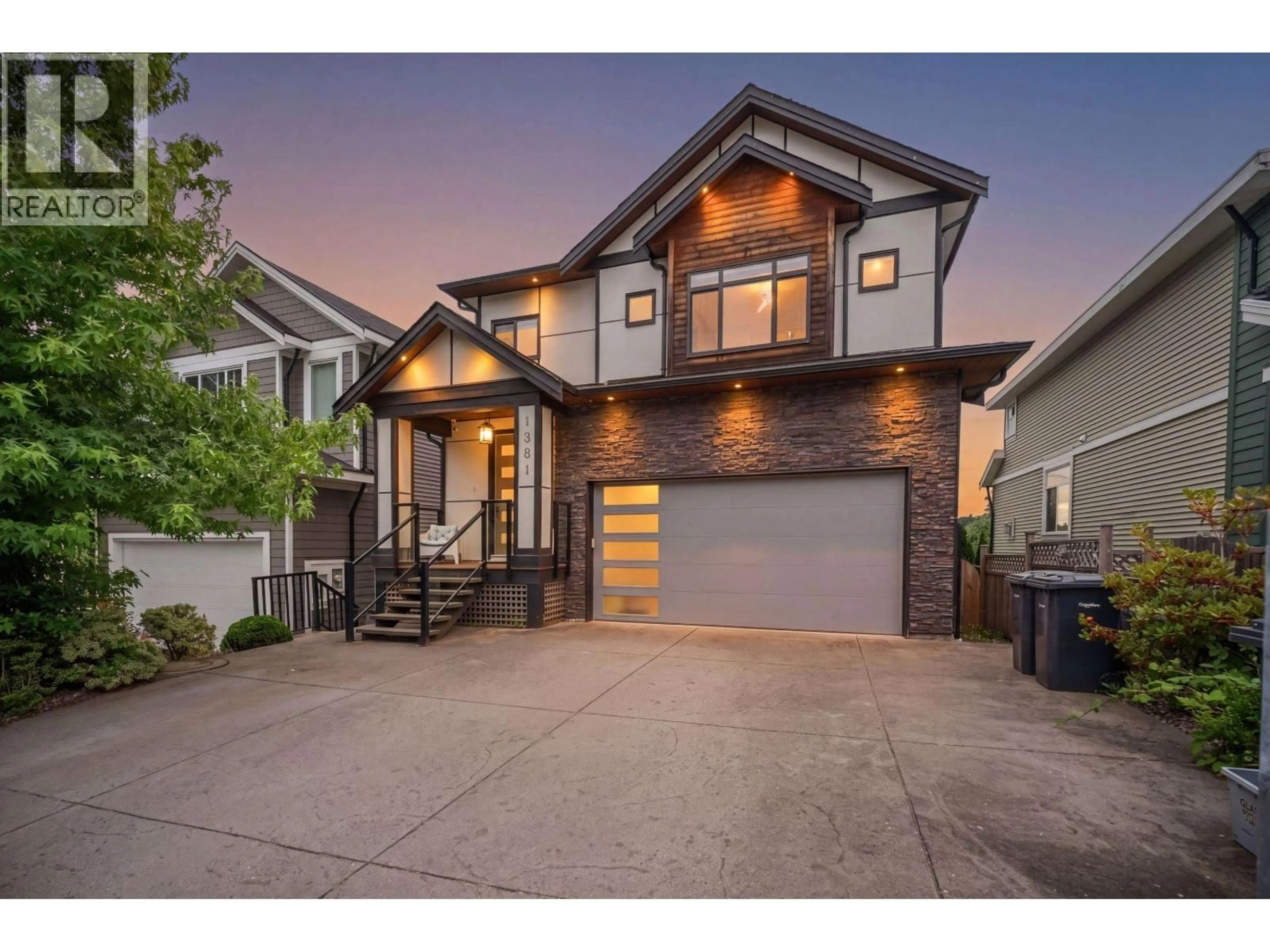 Home with brick exterior material, street for 1381 COAST MERIDIAN ROAD, Coquitlam British Columbia V3E3H1