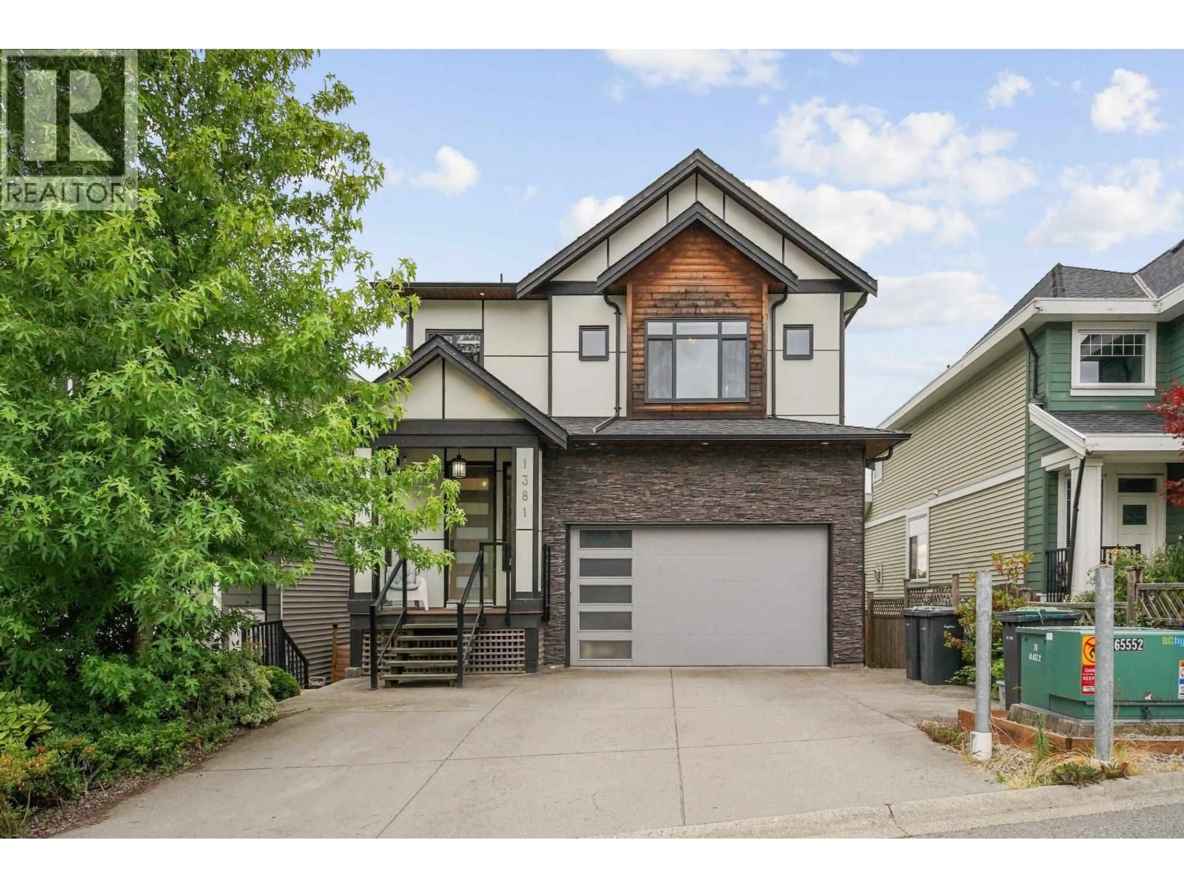 Home with brick exterior material, street for 1381 COAST MERIDIAN ROAD, Coquitlam British Columbia V3E3H1