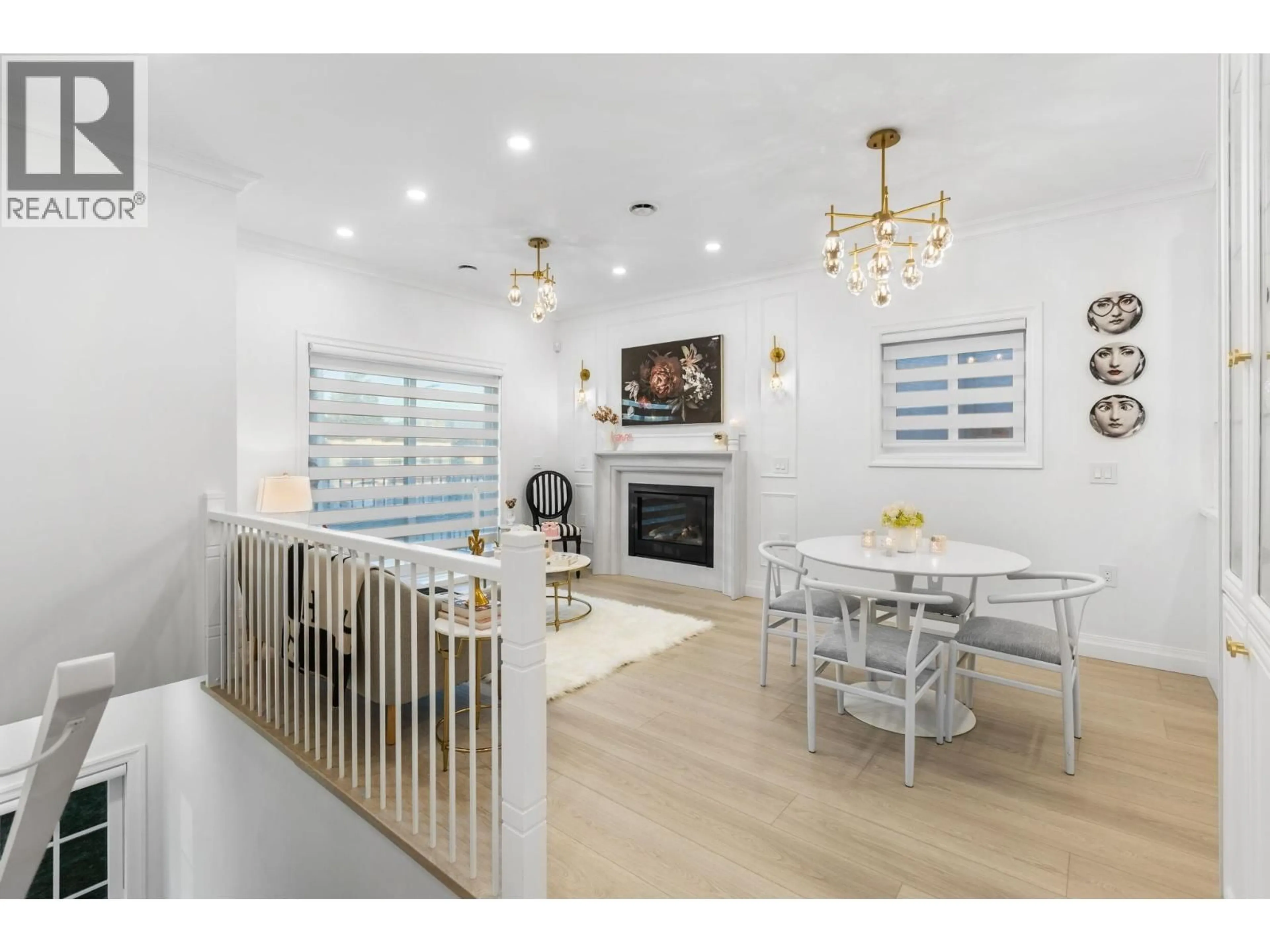 Open concept kitchen, wood/laminate floor for 5130 DOMINION STREET, Burnaby British Columbia V5G1C9