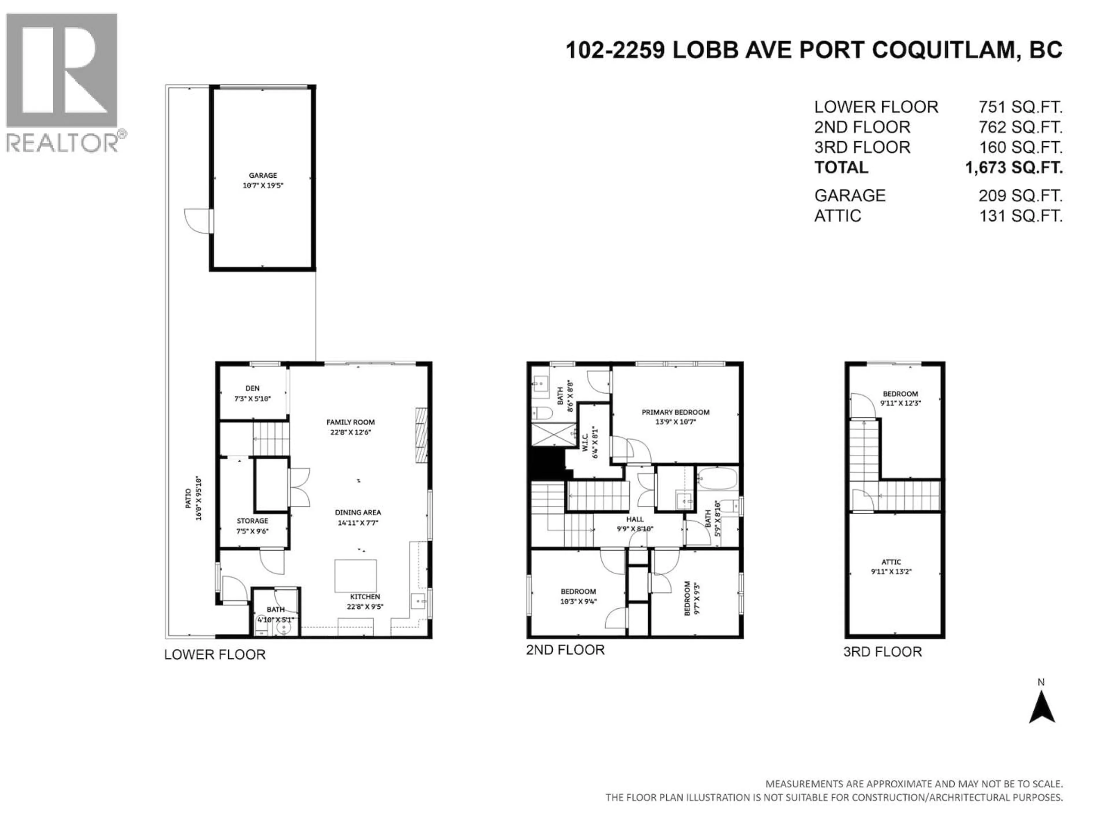 Floor plan for 102 - 2259 LOBB AVENUE, Port Coquitlam British Columbia V3C1M5