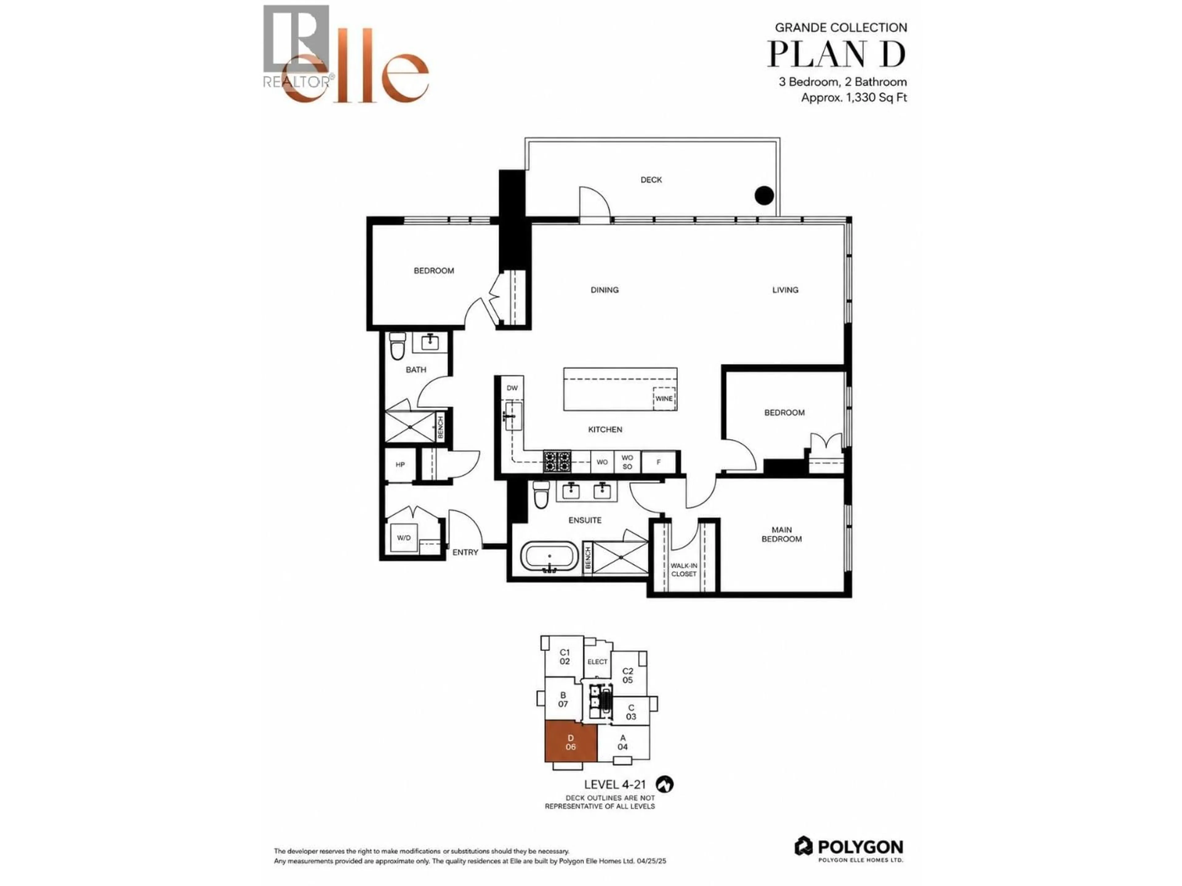 Floor plan for 506 - 128 15TH STREET, North Vancouver British Columbia V7M0H6