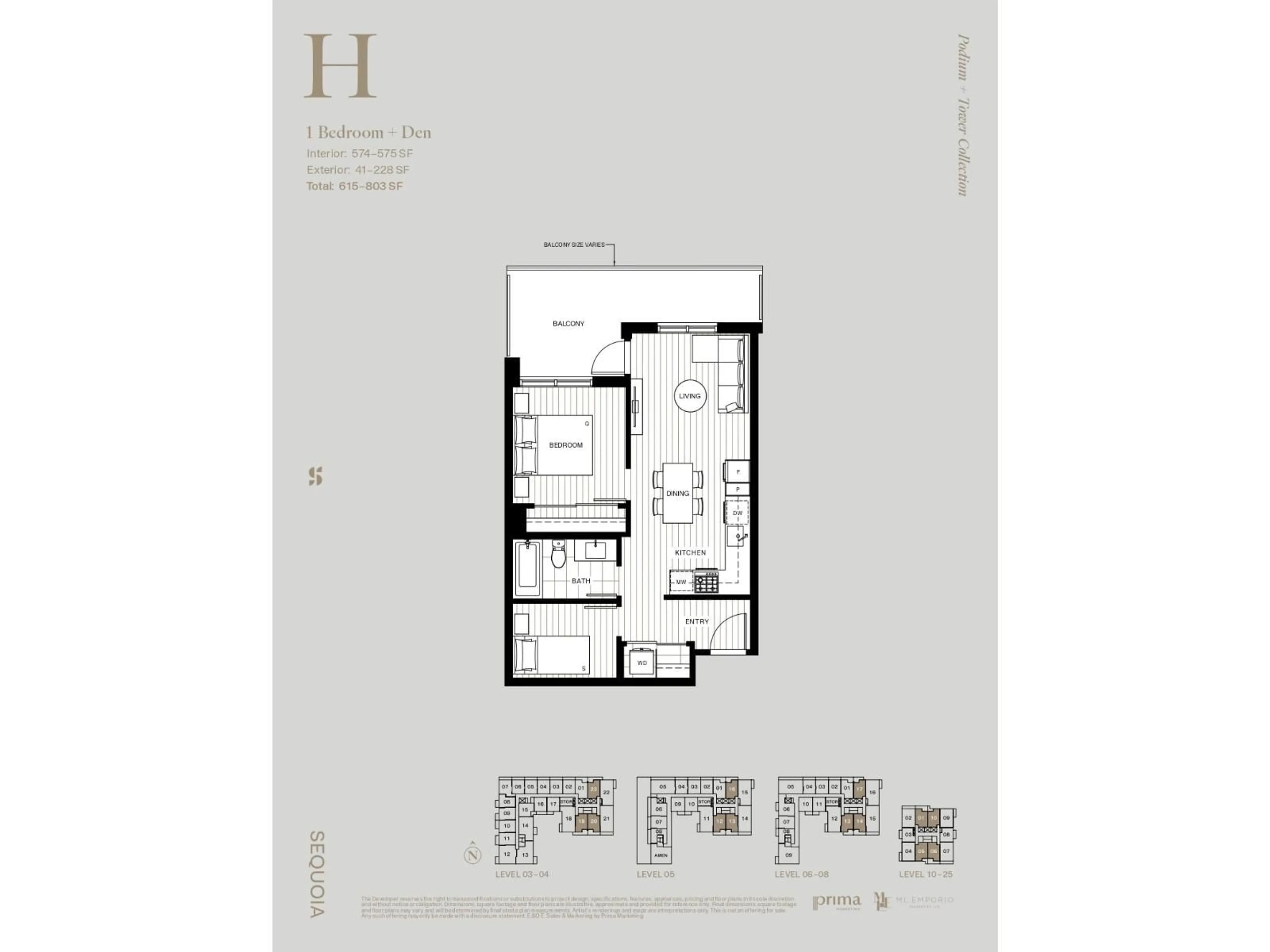 Floor plan for 713 - 13282 104 AVENUE, Surrey British Columbia V3T3Y9