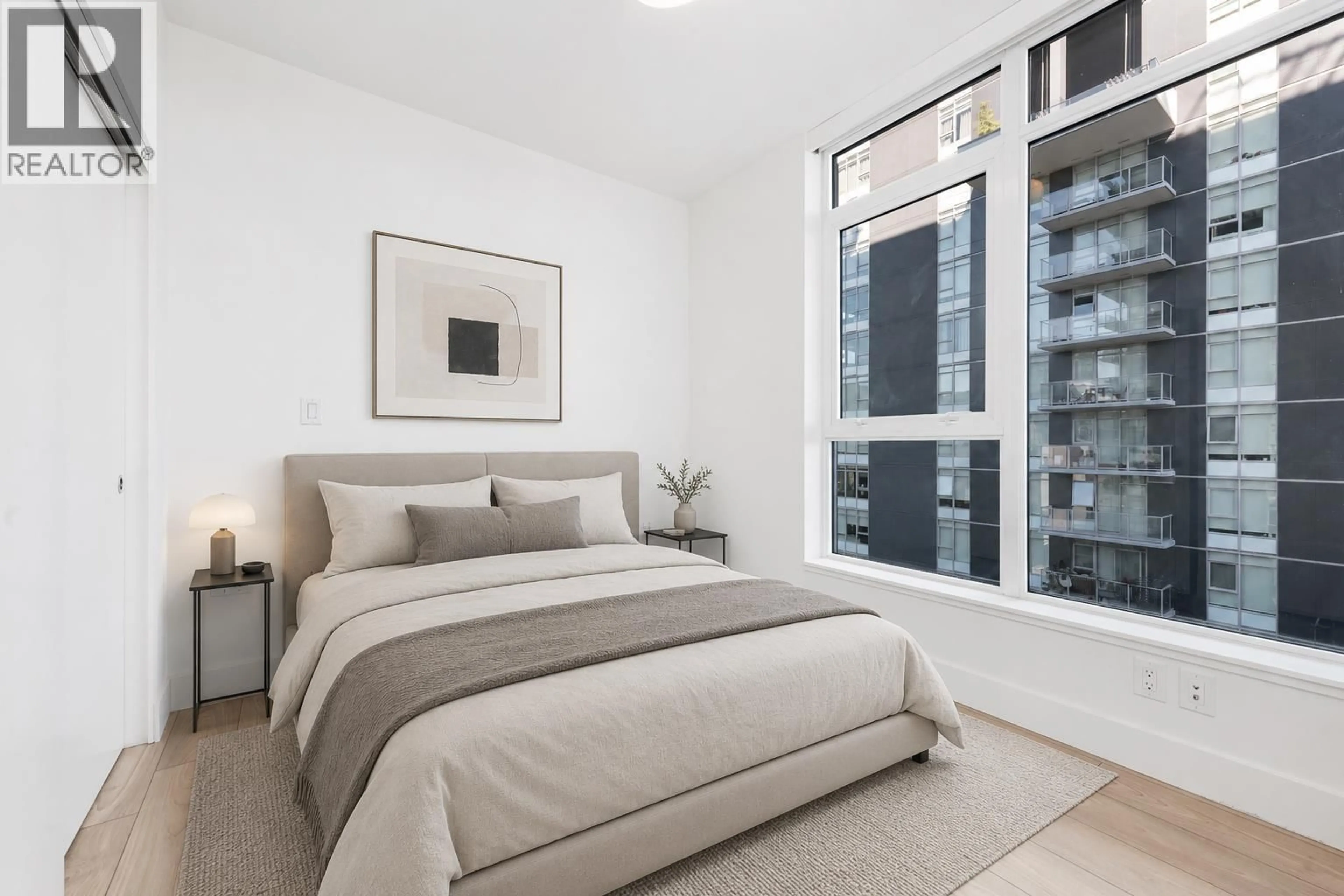 Bedroom with bed, carpet floor for 601 - 8570 RIVERGRASS DRIVE, Vancouver British Columbia V5S0H4