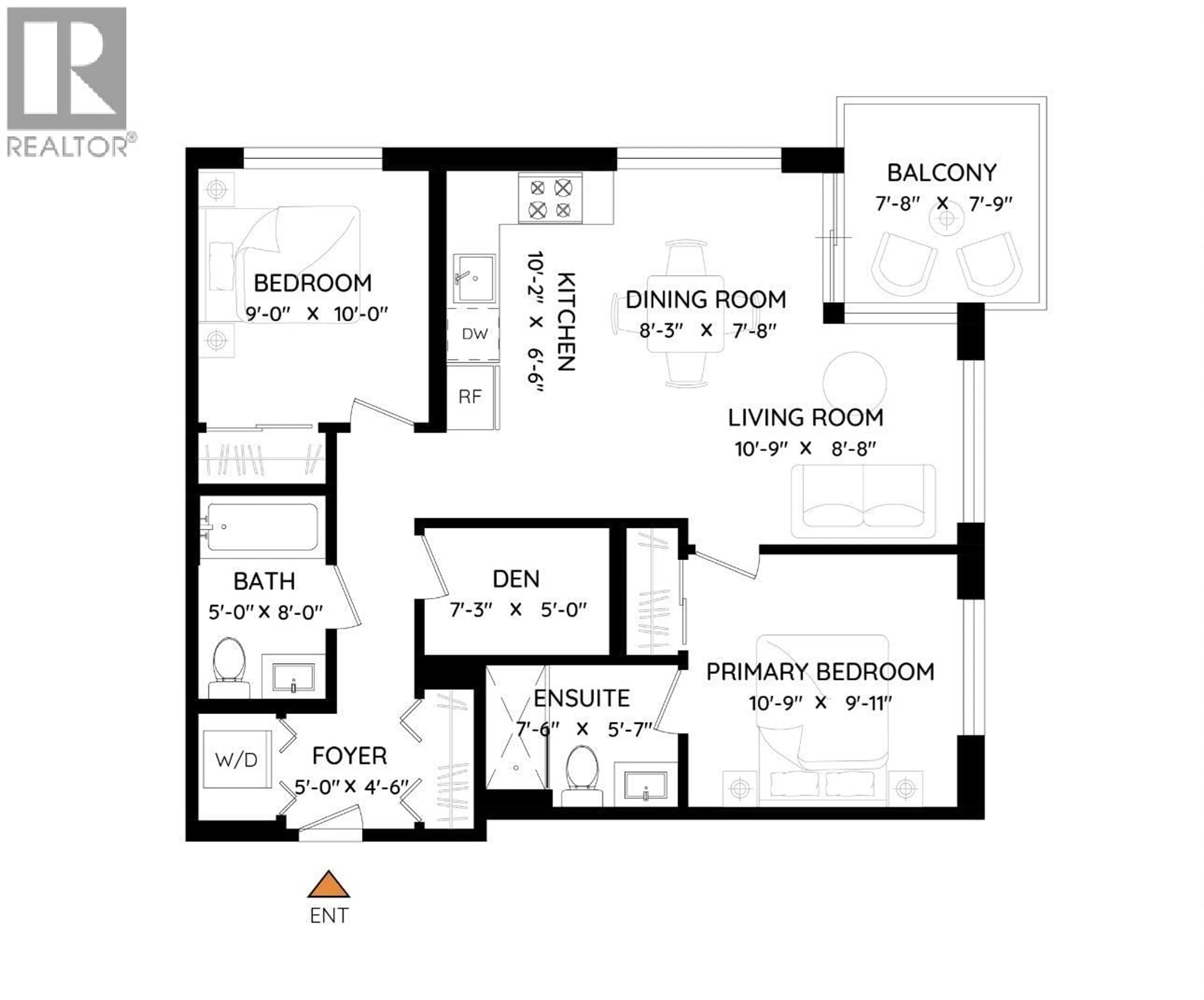 Floor plan for 807 - 2435 KINGSWAY, Vancouver British Columbia V5R5G8