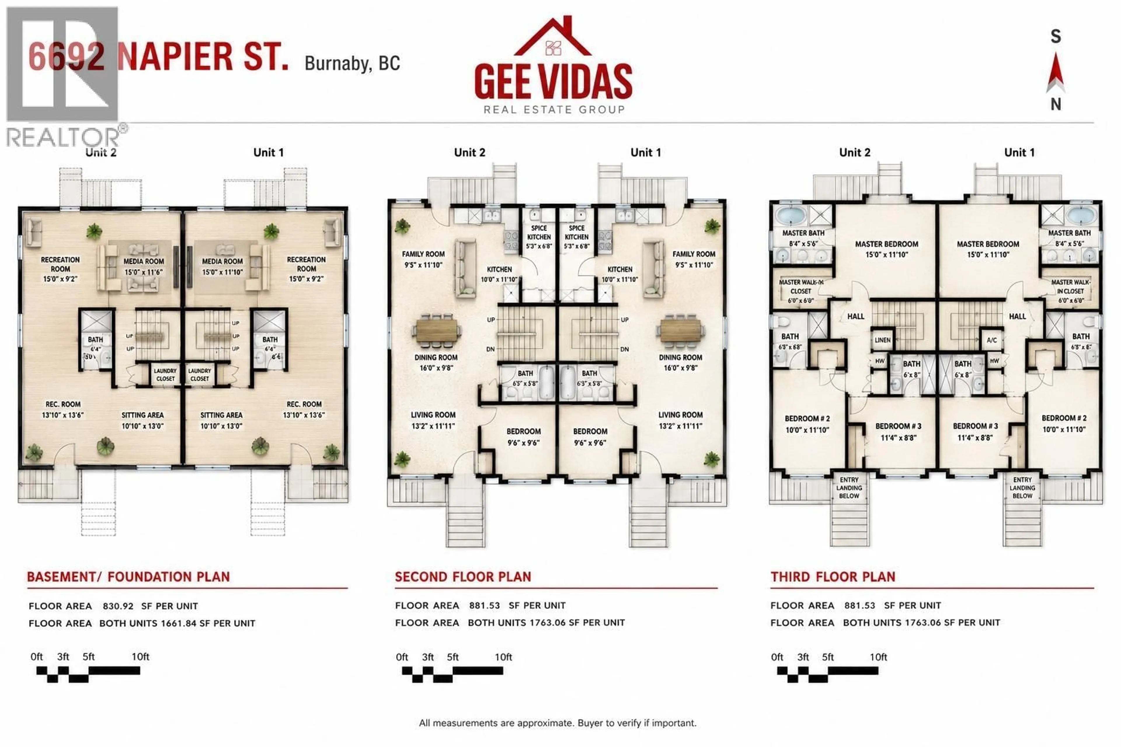Floor plan for 1 - 6692 NAPIER STREET, Burnaby British Columbia V5B2C3