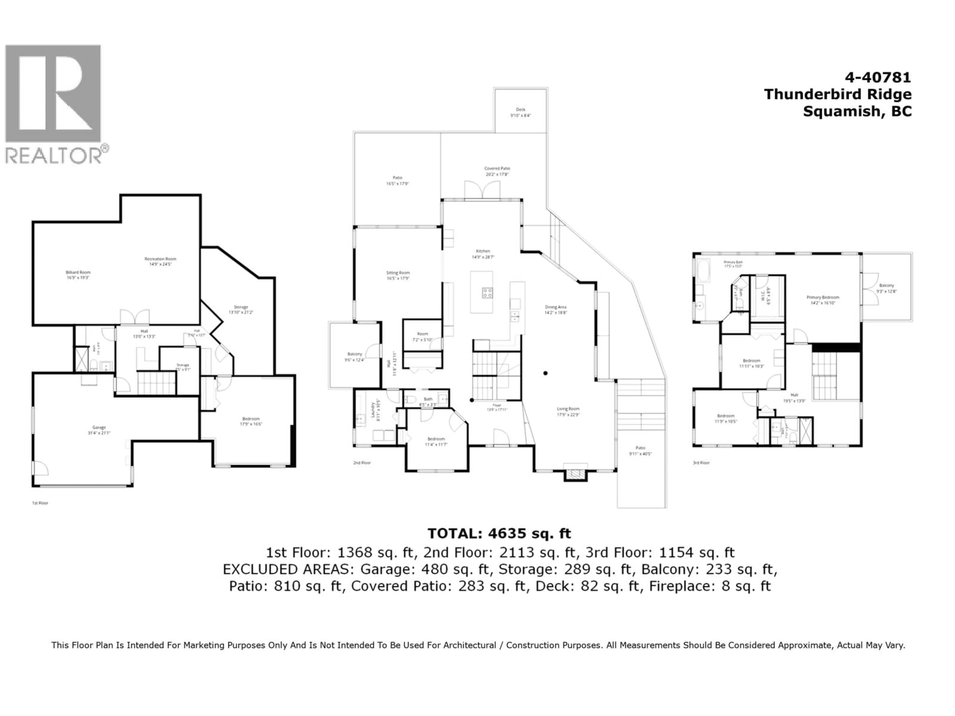 Floor plan for 4 - 40781 THUNDERBIRD RIDGE, Squamish British Columbia V0N1T0