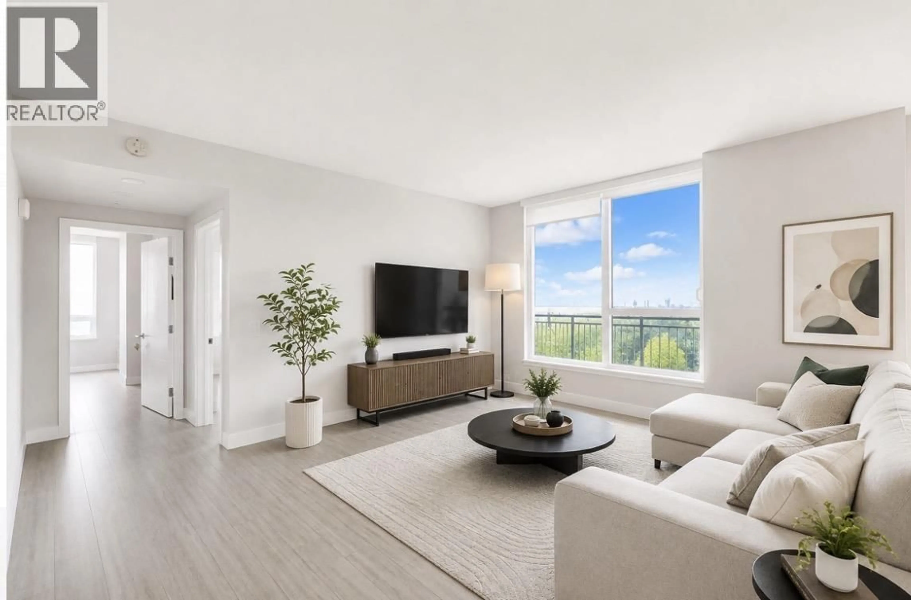 Living room with furniture, unknown for 701 - 6533 BUSWELL STREET, Richmond British Columbia V6Y0J6