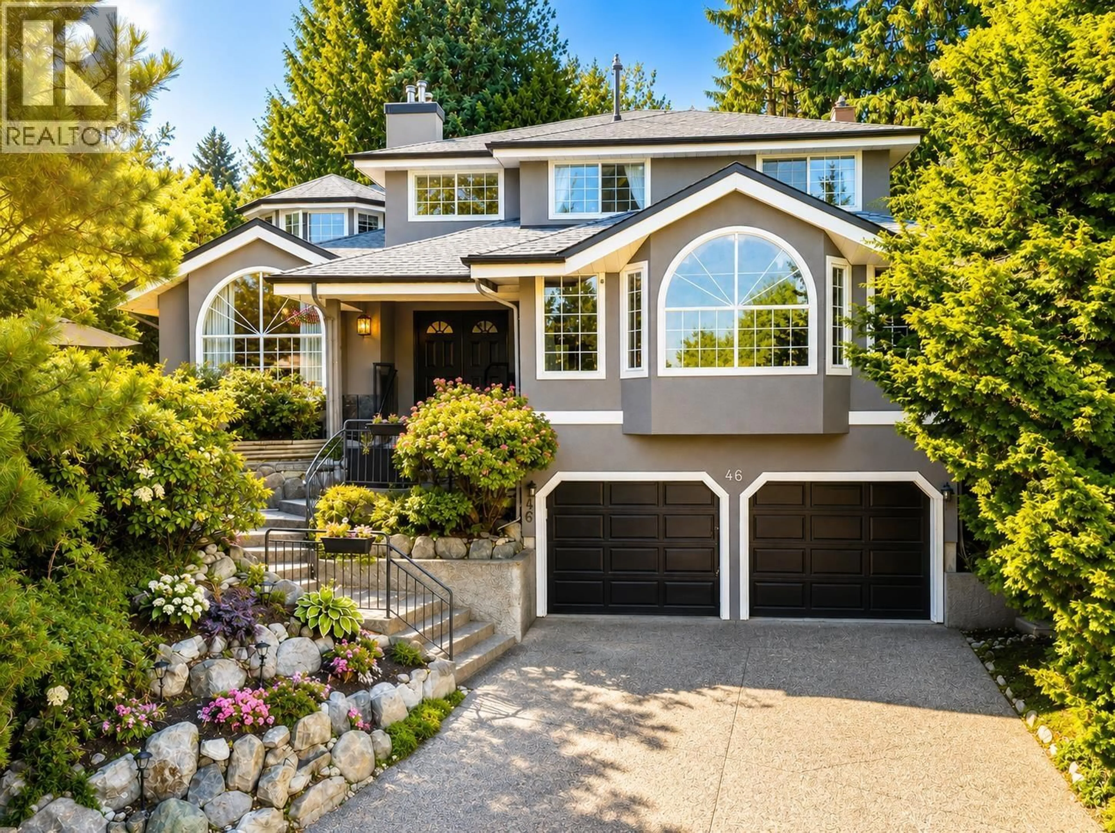 Home with vinyl exterior material, street for 46 WILDWOOD DRIVE, Port Moody British Columbia V3H4M6