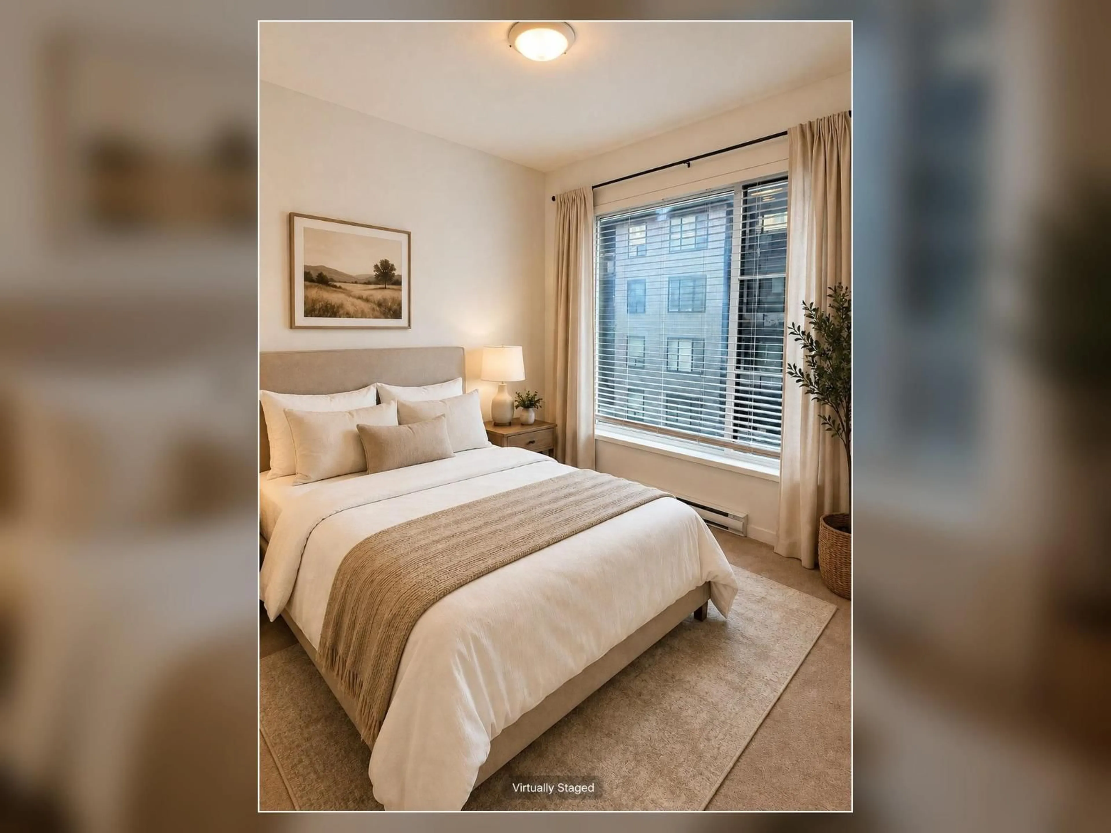 Bedroom with bed, carpet floor for 313 - 15858 FRASER HIGHWAY, Surrey British Columbia V4N6X4