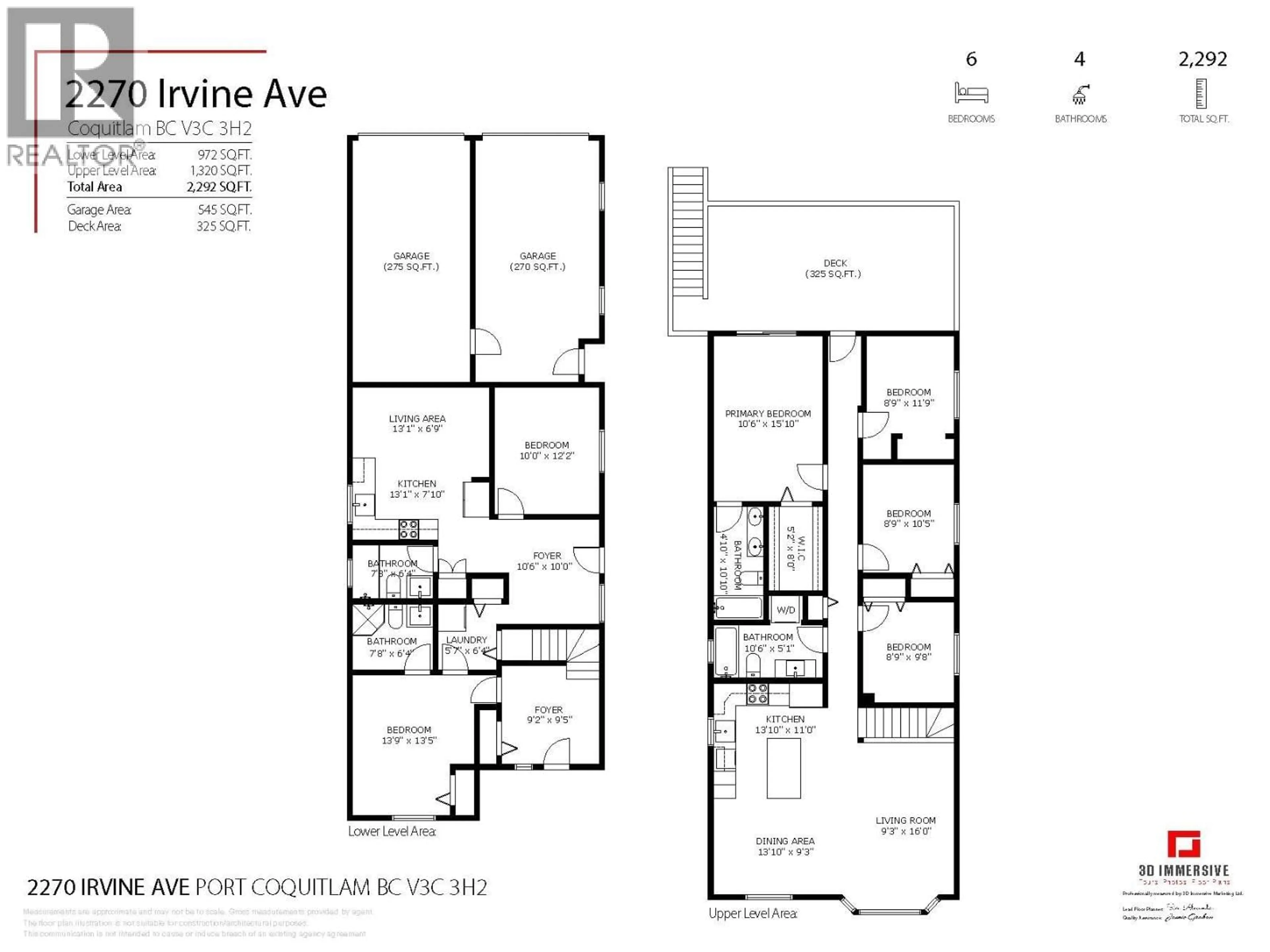 Floor plan for 2270 IRVINE AVENUE, Port Coquitlam British Columbia V3C3H2