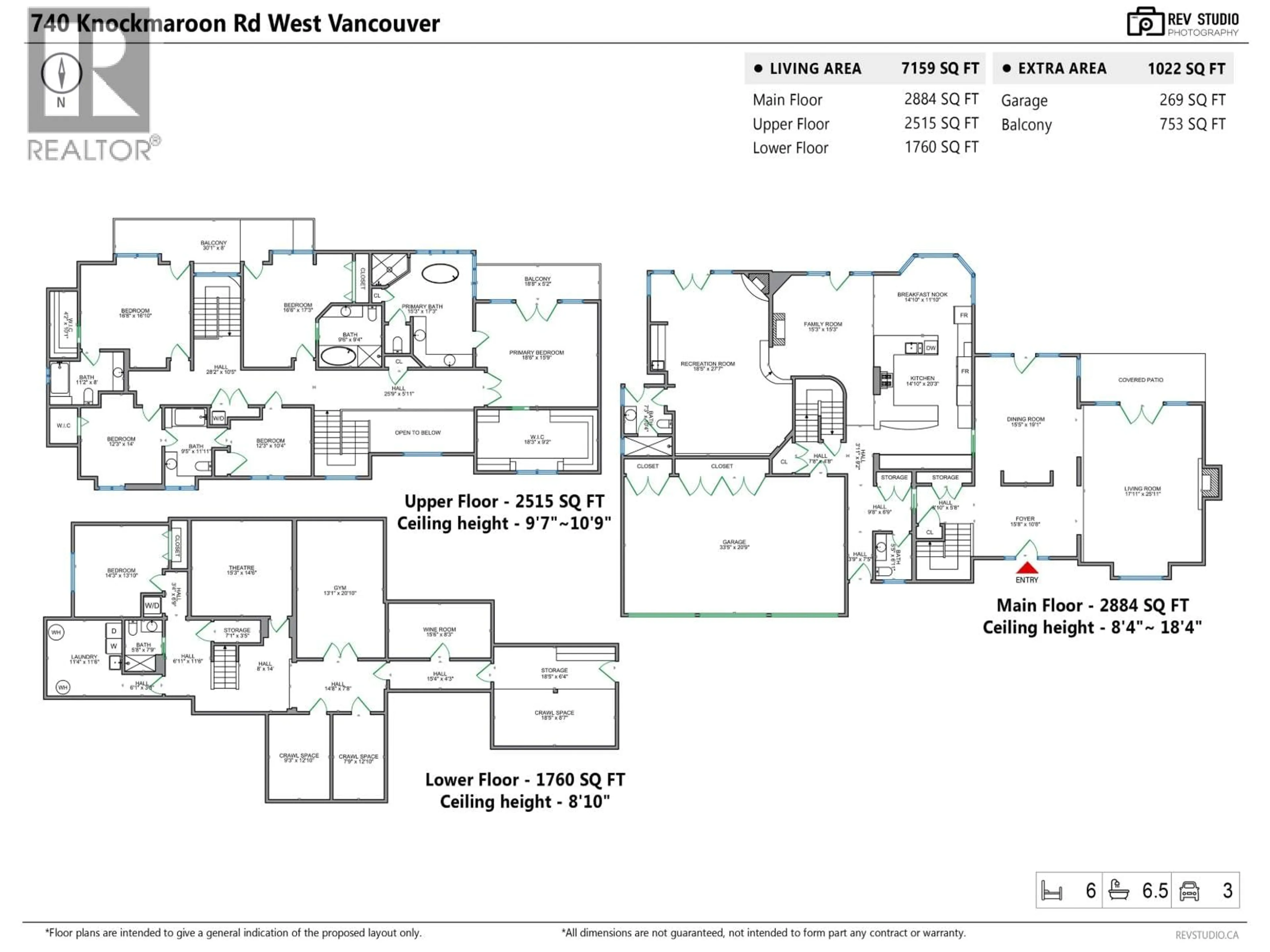 Floor plan for 740 KNOCKMAROON ROAD, West Vancouver British Columbia V7S1R6