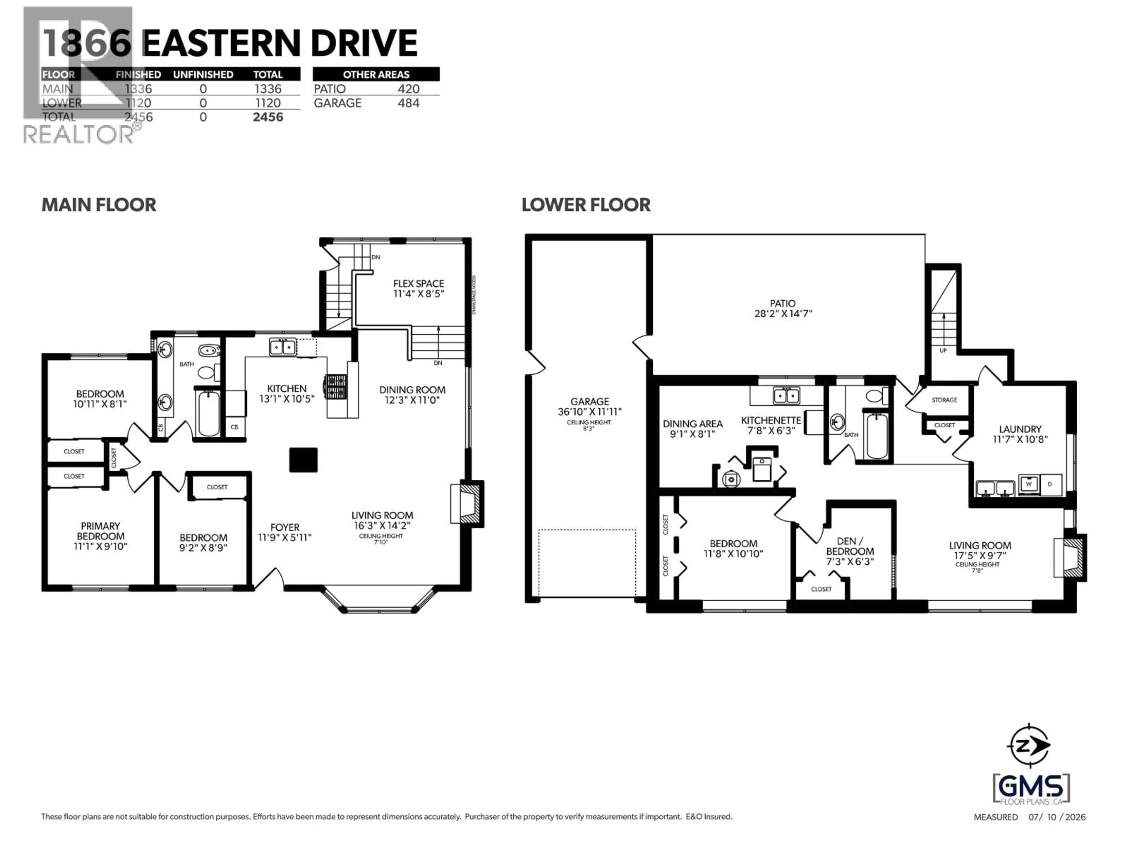 Floor plan for 1866 EASTERN DRIVE, Port Coquitlam British Columbia V3C2T6