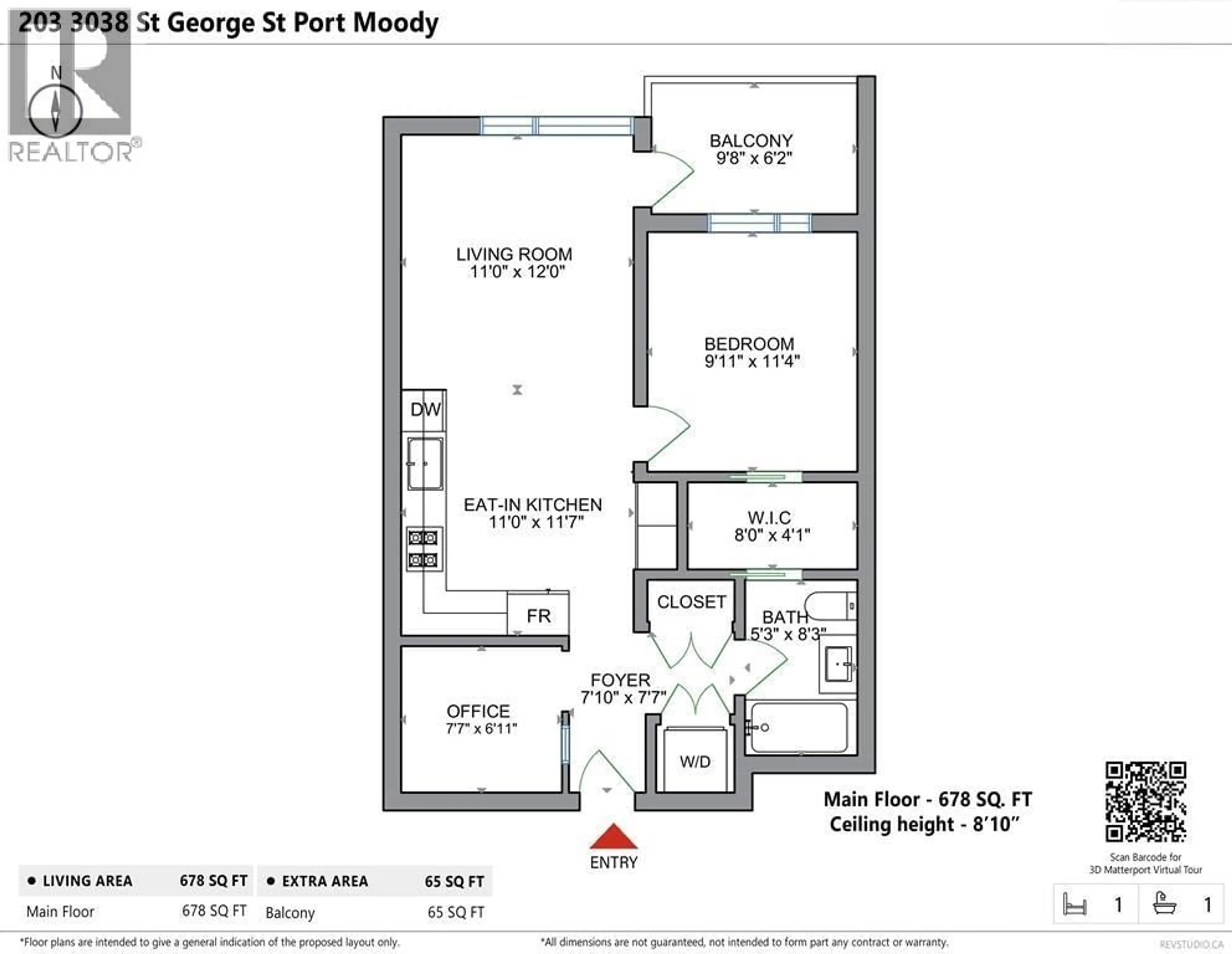 Floor plan for 112 - 3038 ST. GEORGE STREET, Port Moody British Columbia V3H0L3