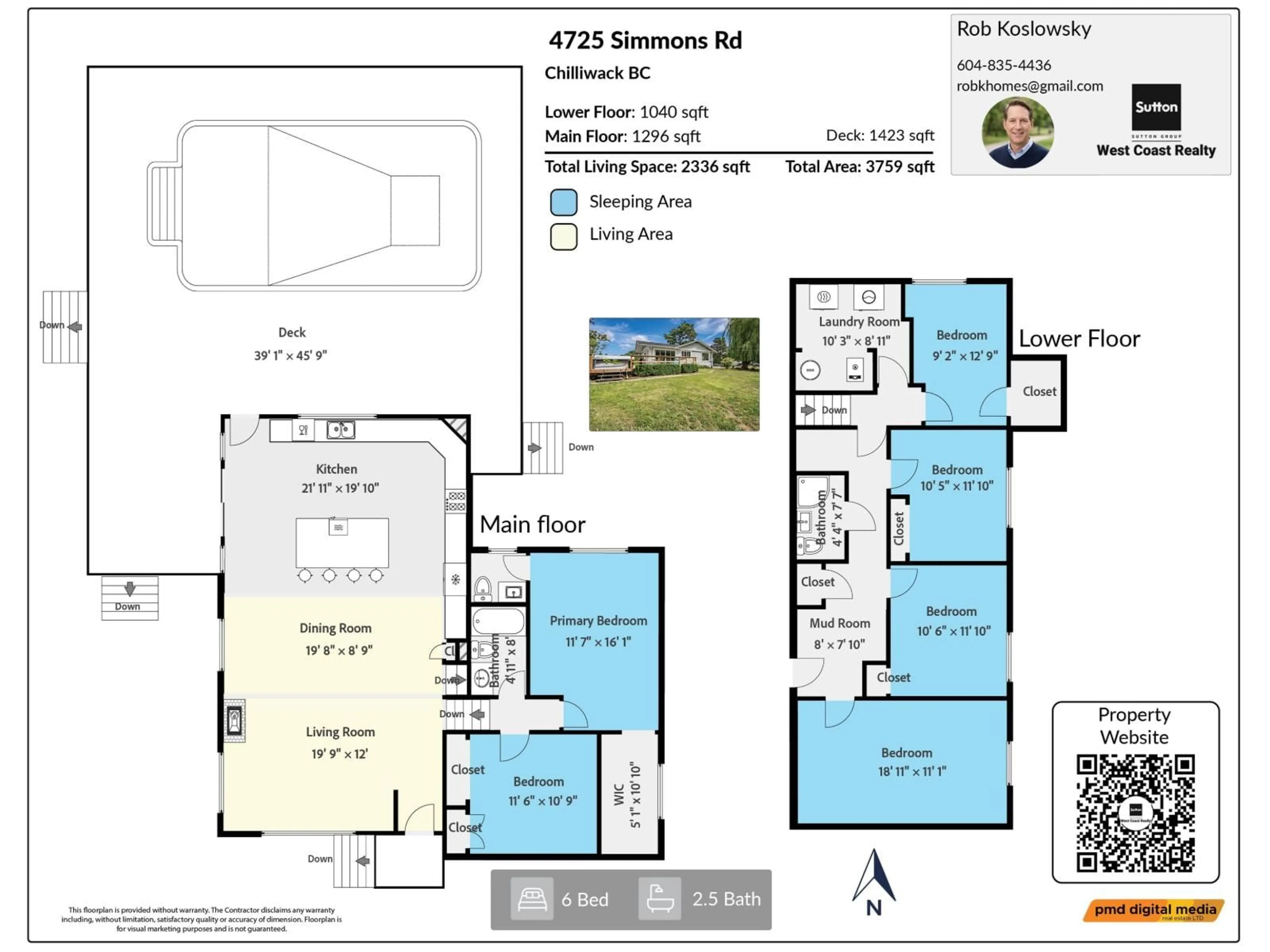 Floor plan for 4725 SIMMONS ROAD, Yarrow British Columbia V2R4R7