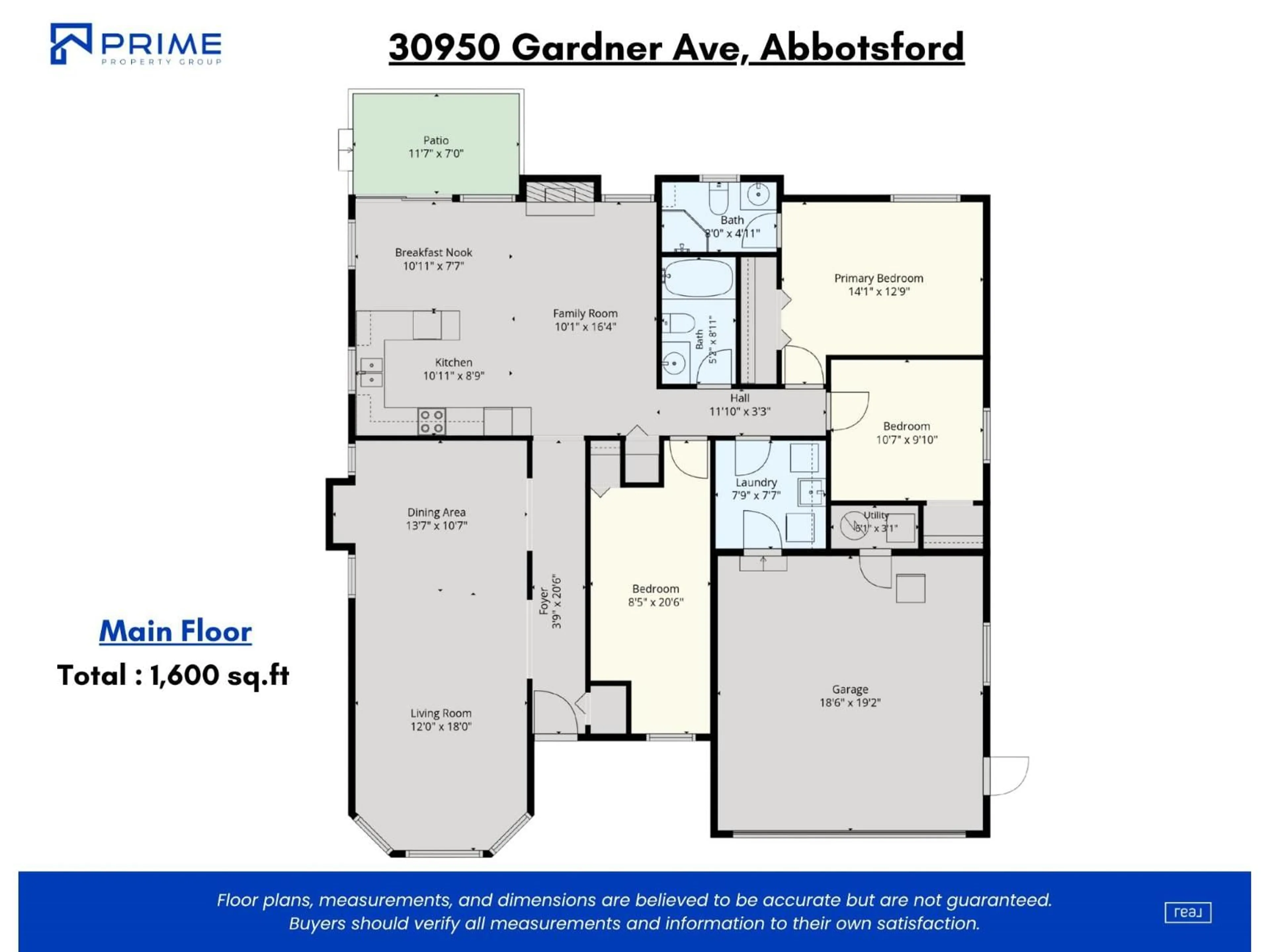 Floor plan for 30950 GARDNER AVENUE, Abbotsford British Columbia V2T5E4