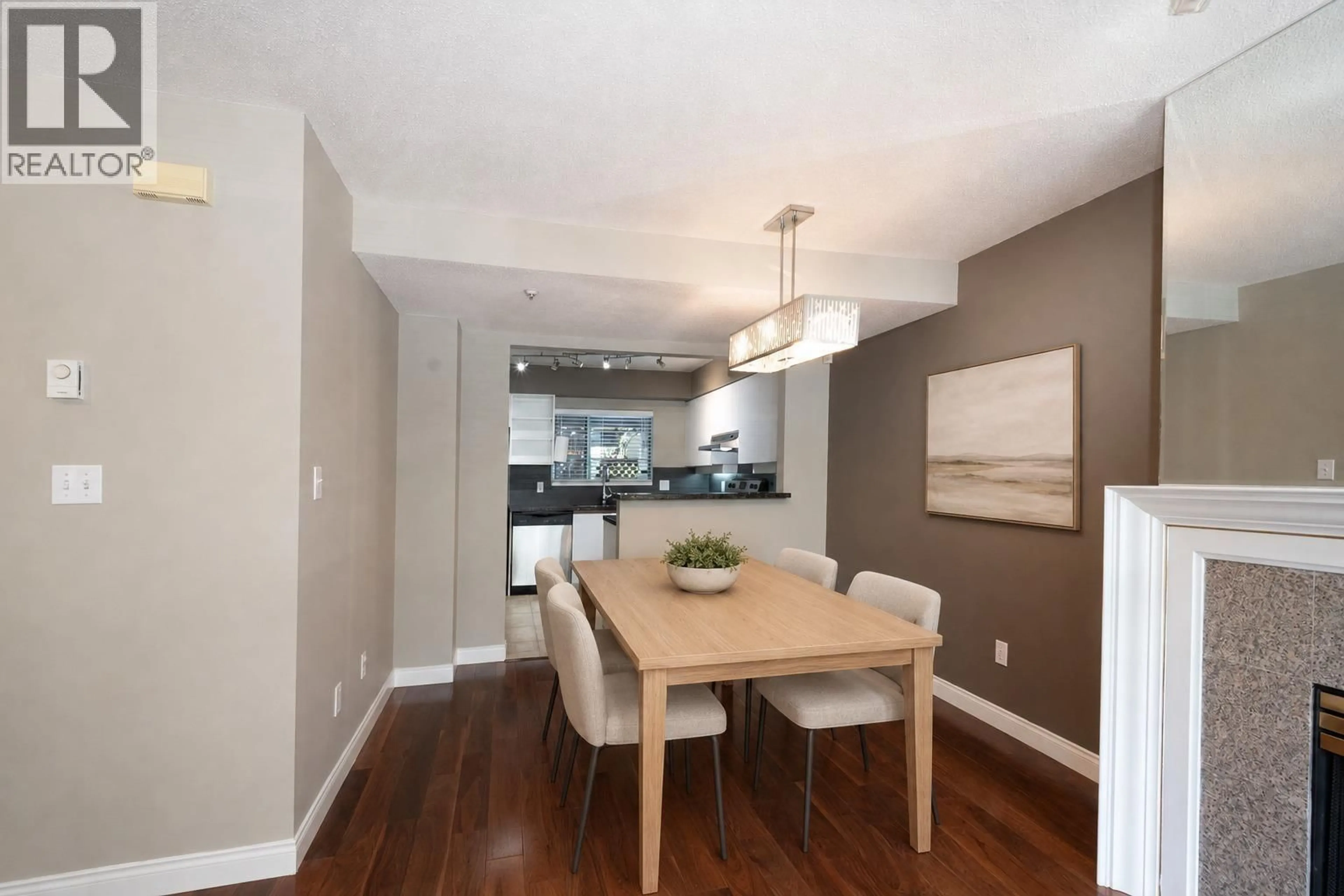Dining room, wood/laminate floor for 108E - 3081 GLEN DRIVE, Coquitlam British Columbia V3B2P8