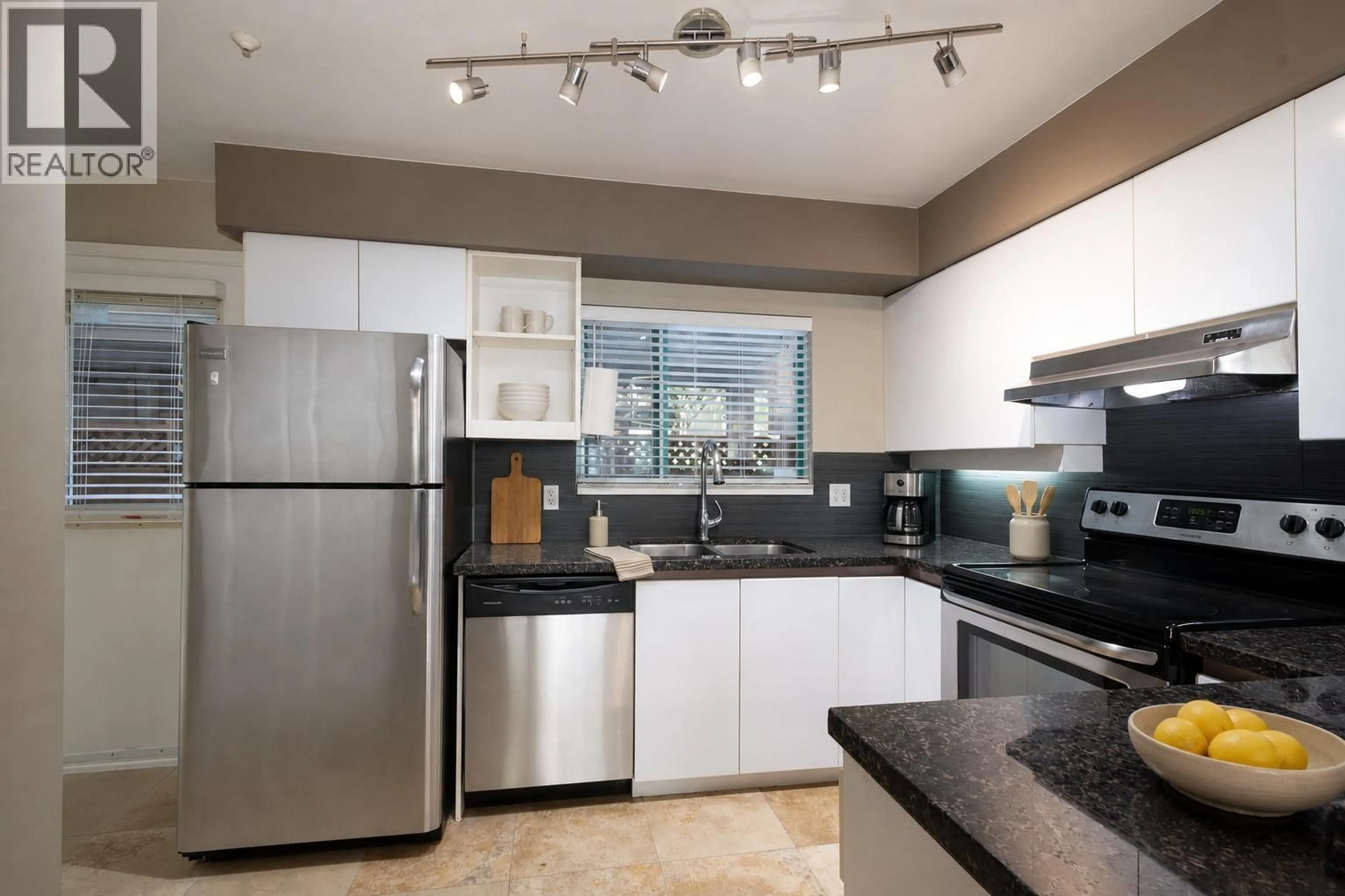 Standard kitchen, ceramic/tile floor for 108E - 3081 GLEN DRIVE, Coquitlam British Columbia V3B2P8