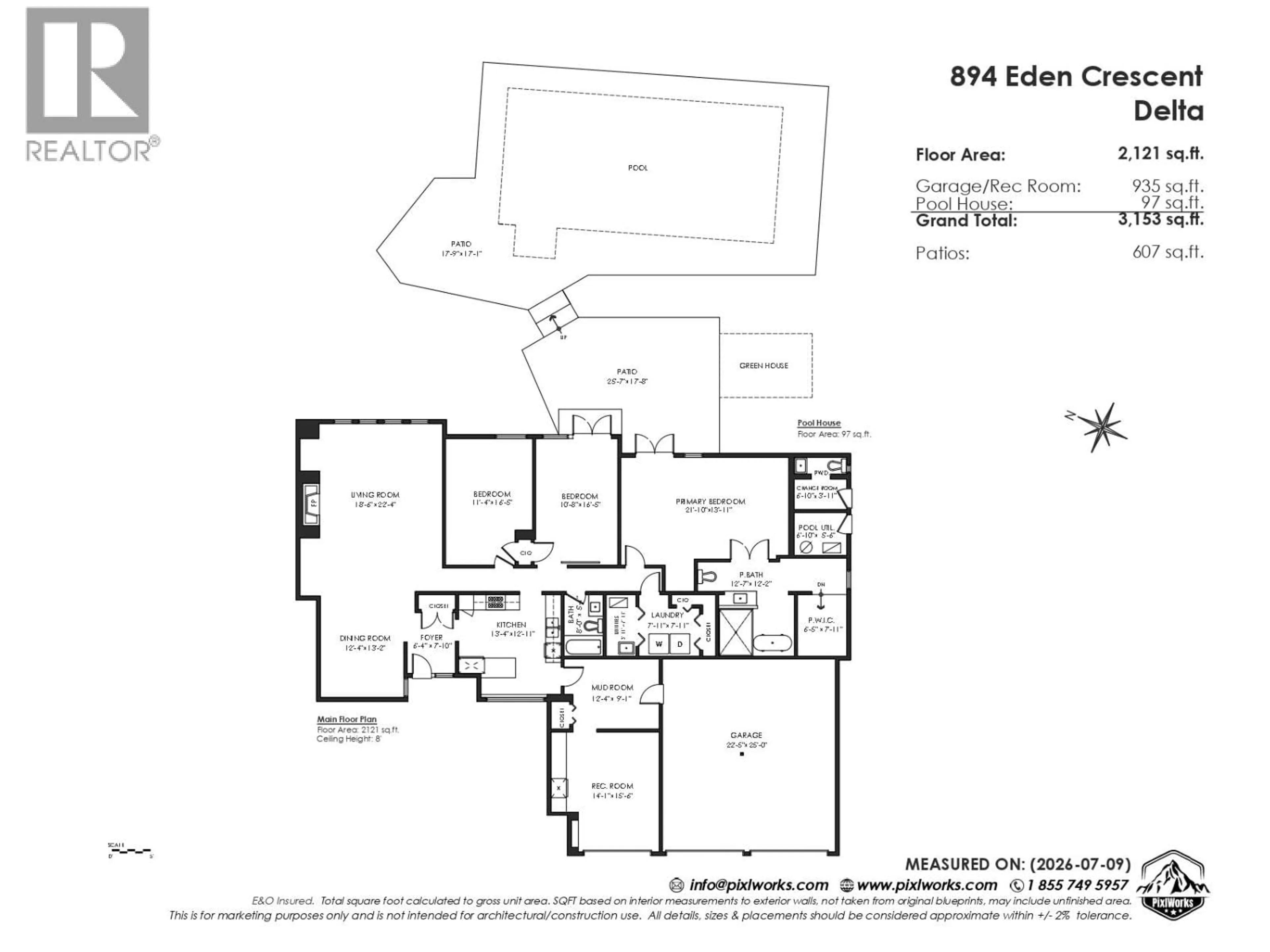 Floor plan for 894 EDEN CRESCENT, Delta British Columbia V4L1W7