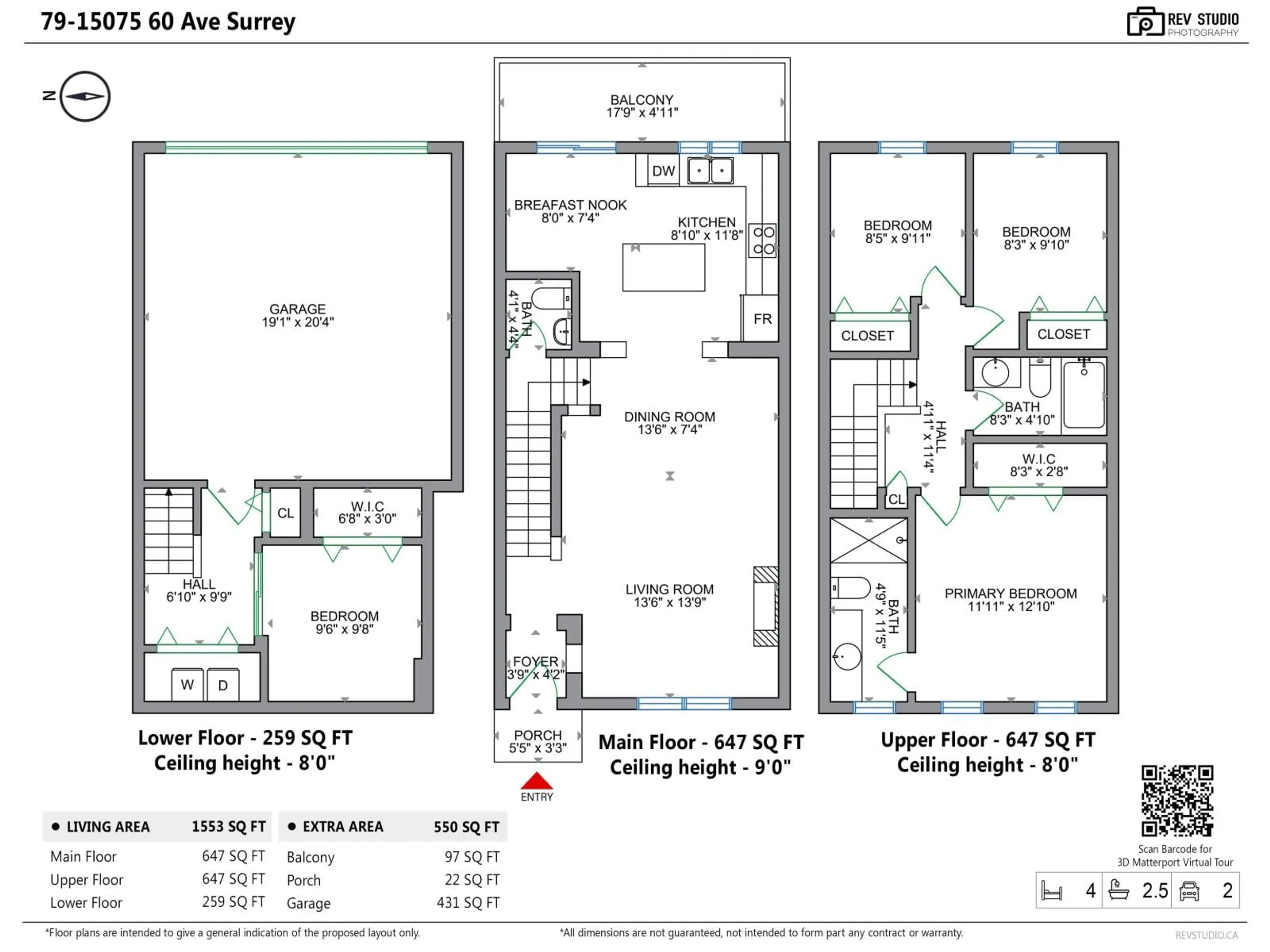 Floor plan for 79 - 15075 60 AVENUE, Surrey British Columbia V3S1S1