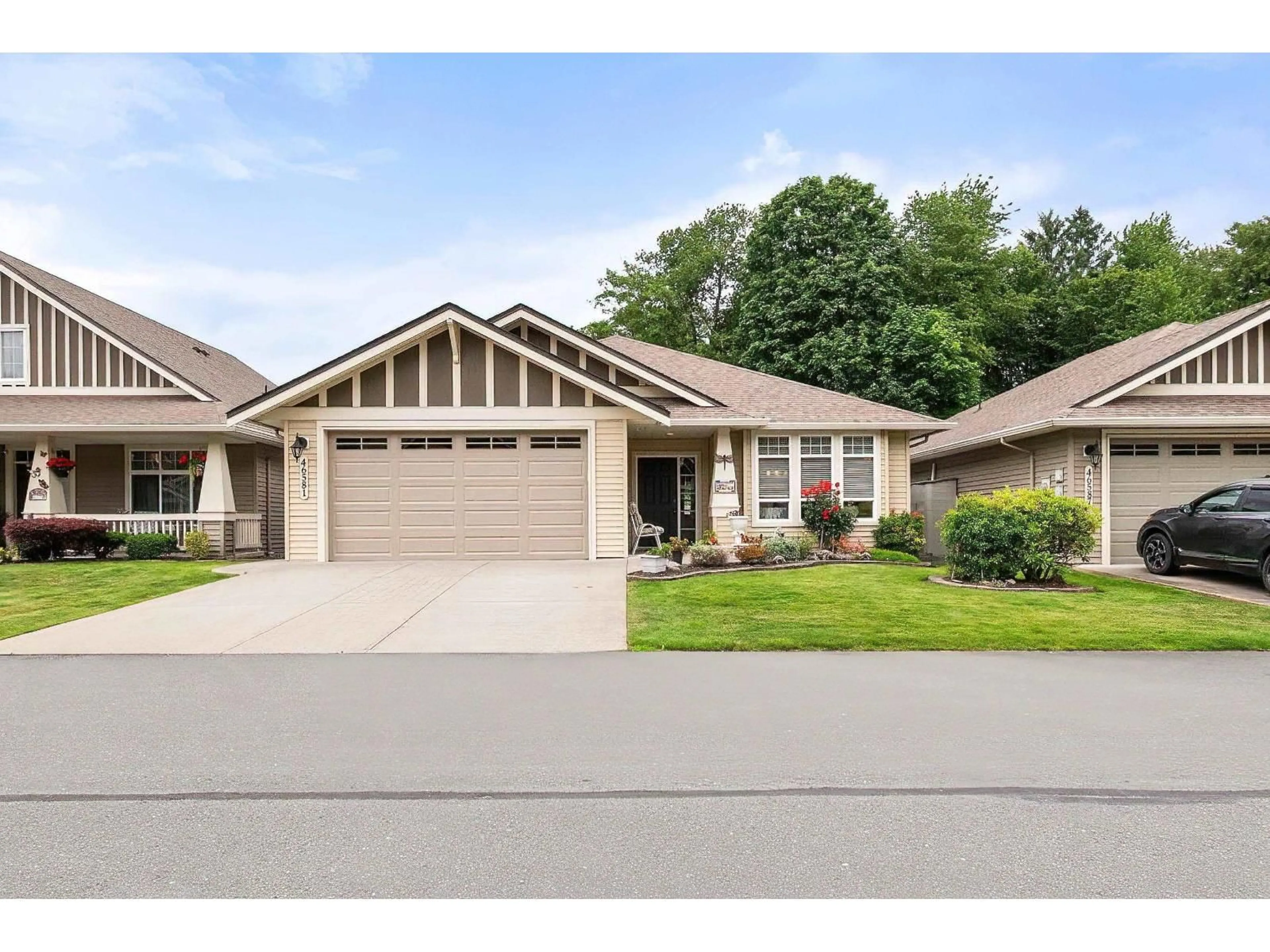 Home with vinyl exterior material, street for 46581 STONEY CREEK DRIVE, Sardis British Columbia V2R0E4