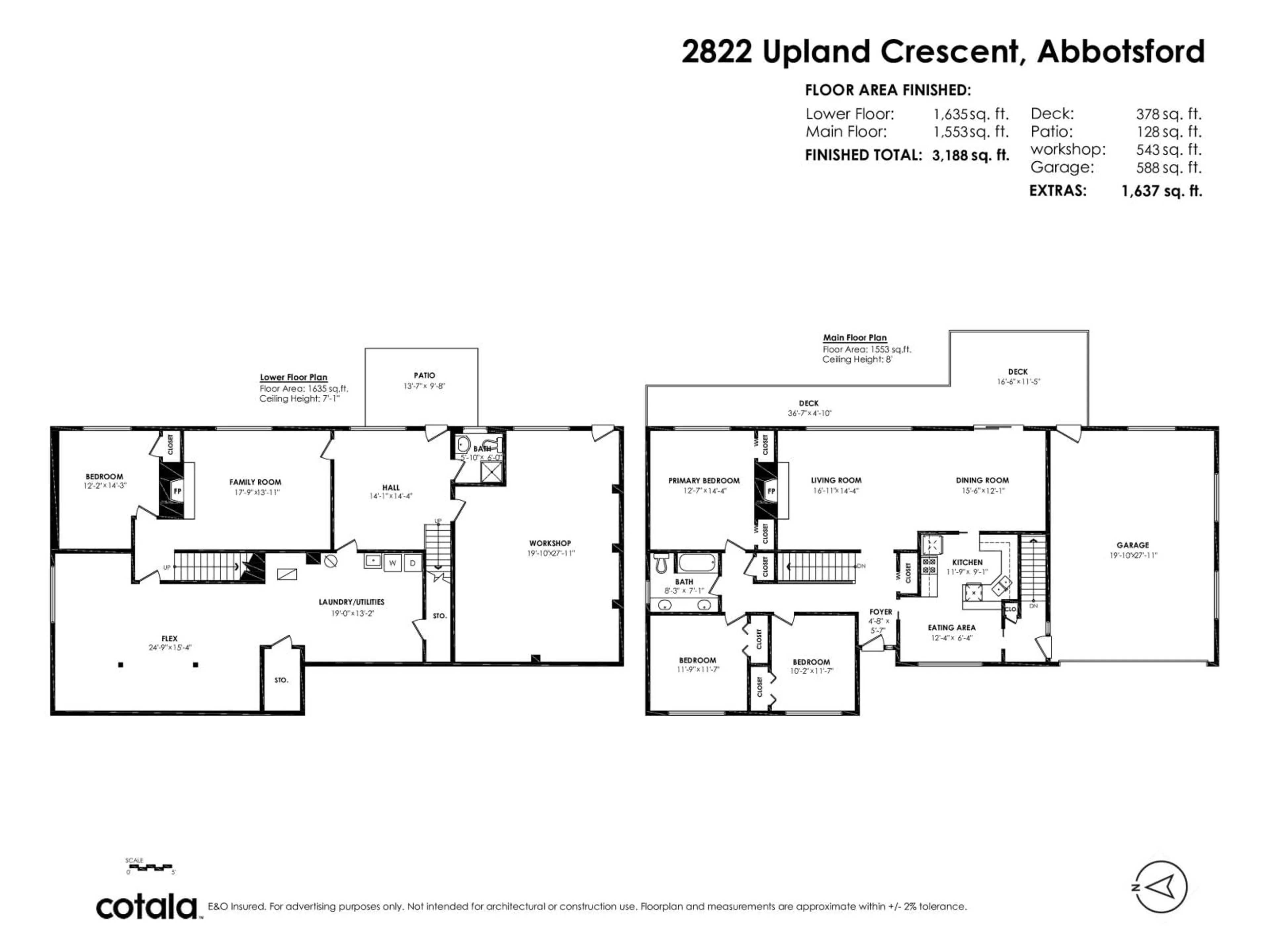 Floor plan for 2822 UPLAND CRESCENT, Abbotsford British Columbia V2T2E9