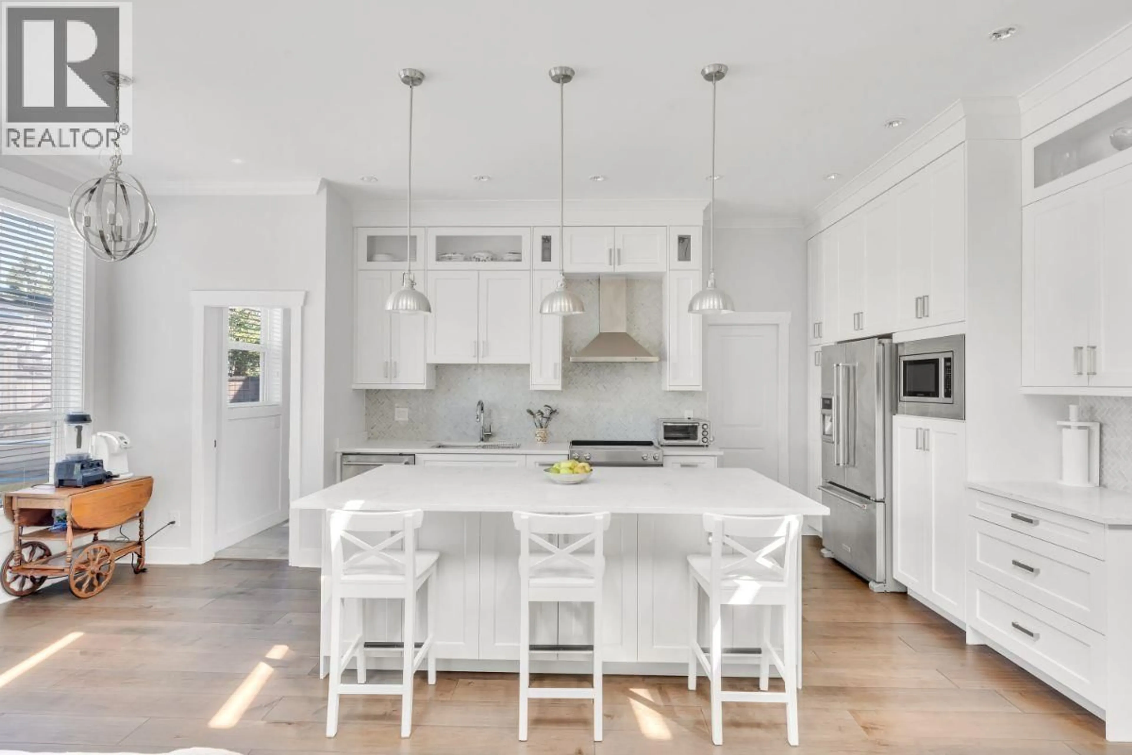 Contemporary kitchen, ceramic/tile floor for 738 13TH STREET, North Vancouver British Columbia V7L2M7