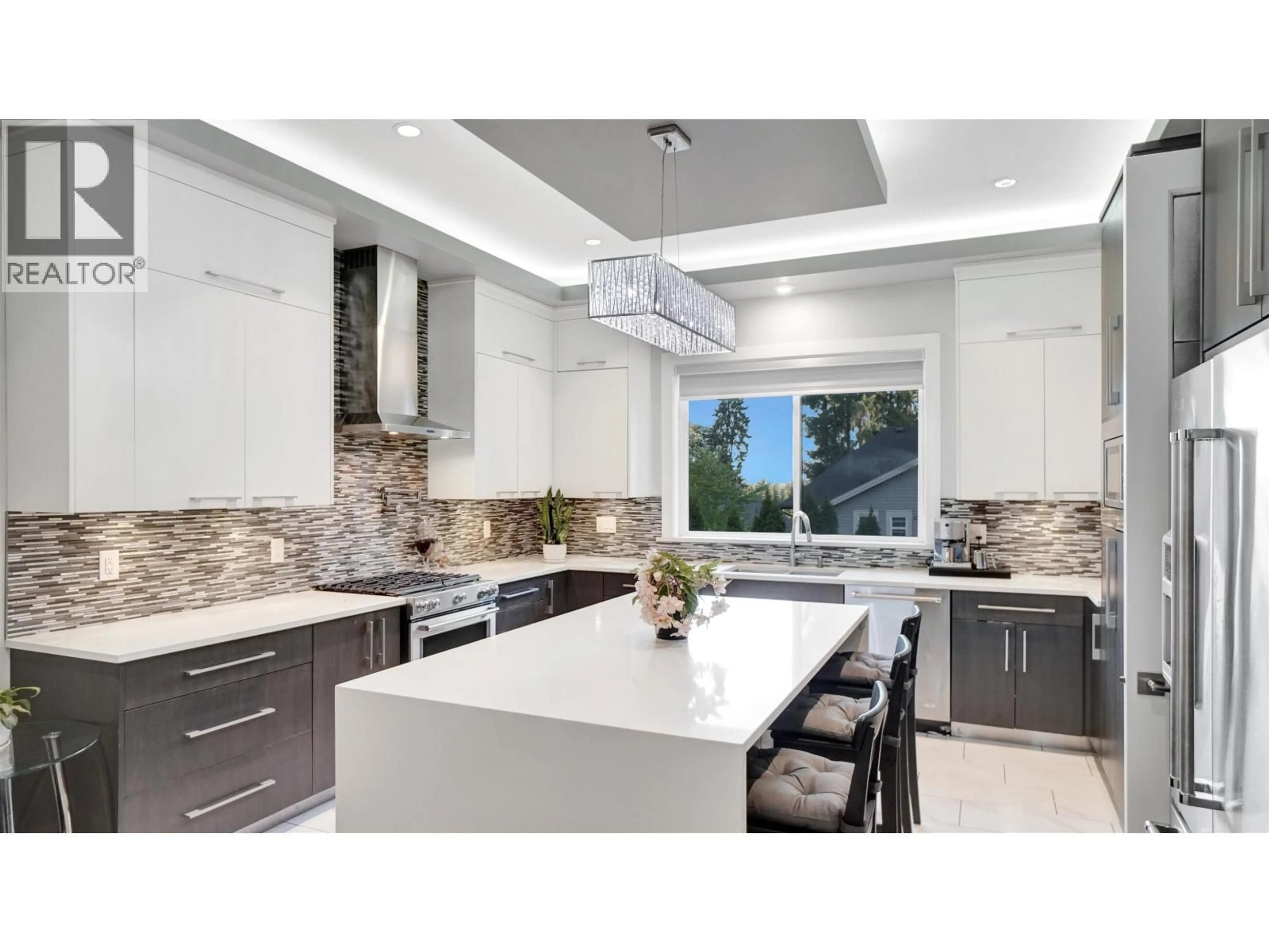 Contemporary kitchen, ceramic/tile floor for 3474 GISLASON AVENUE, Coquitlam British Columbia V3B3H7