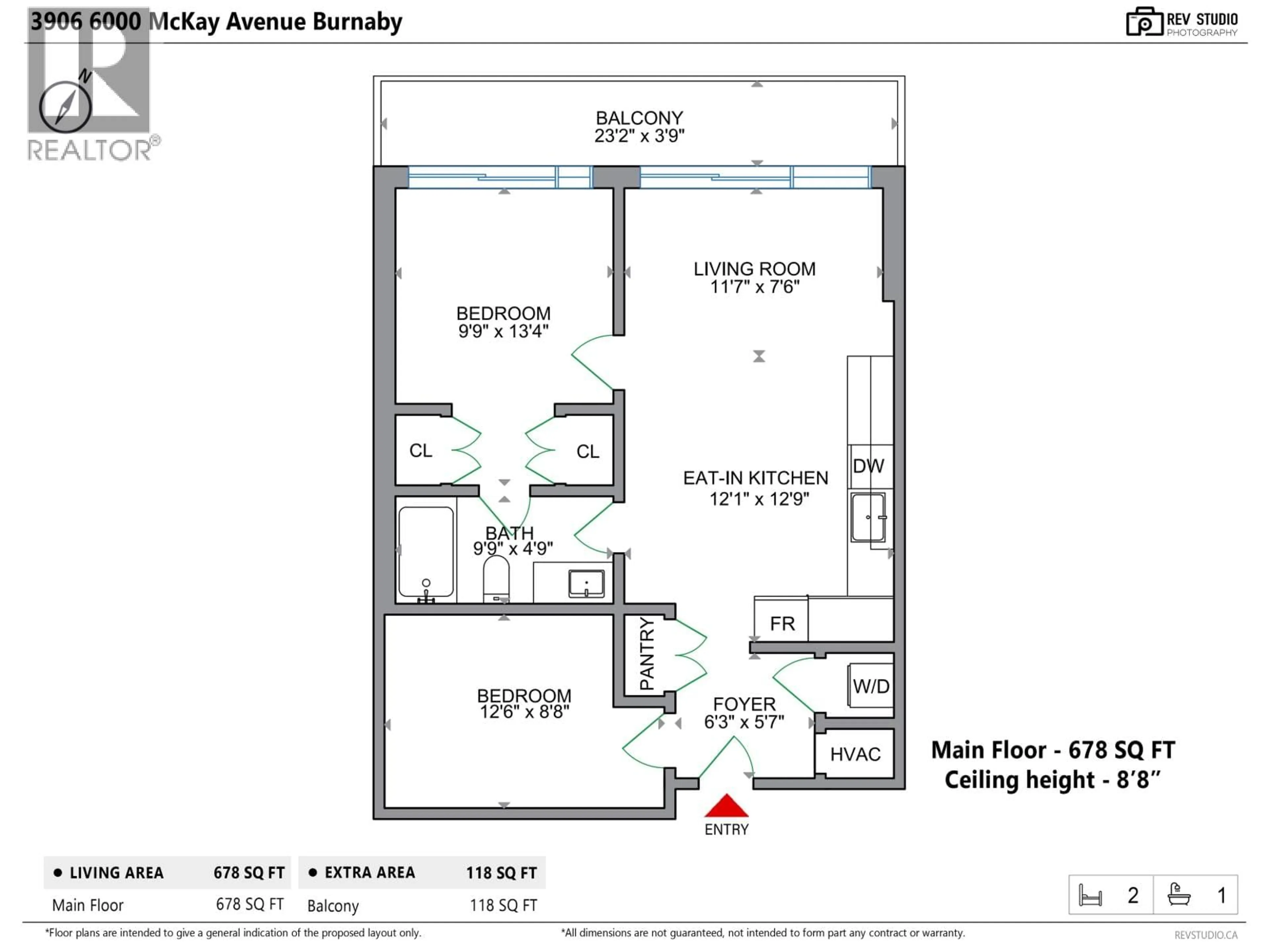 Floor plan for 3906 - 6000 MCKAY AVENUE, Burnaby British Columbia V5H0K2