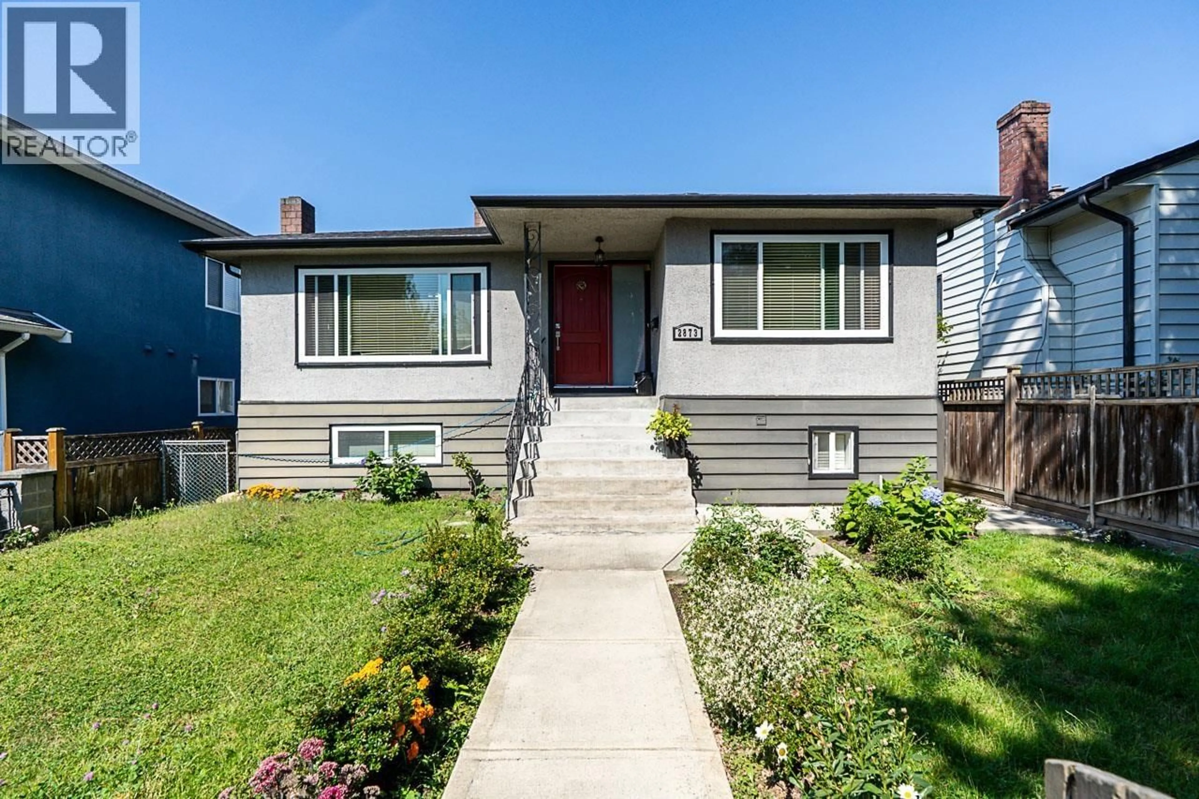 Home with vinyl exterior material, street for 2873 54TH AVENUE, Vancouver British Columbia V5S1Y4