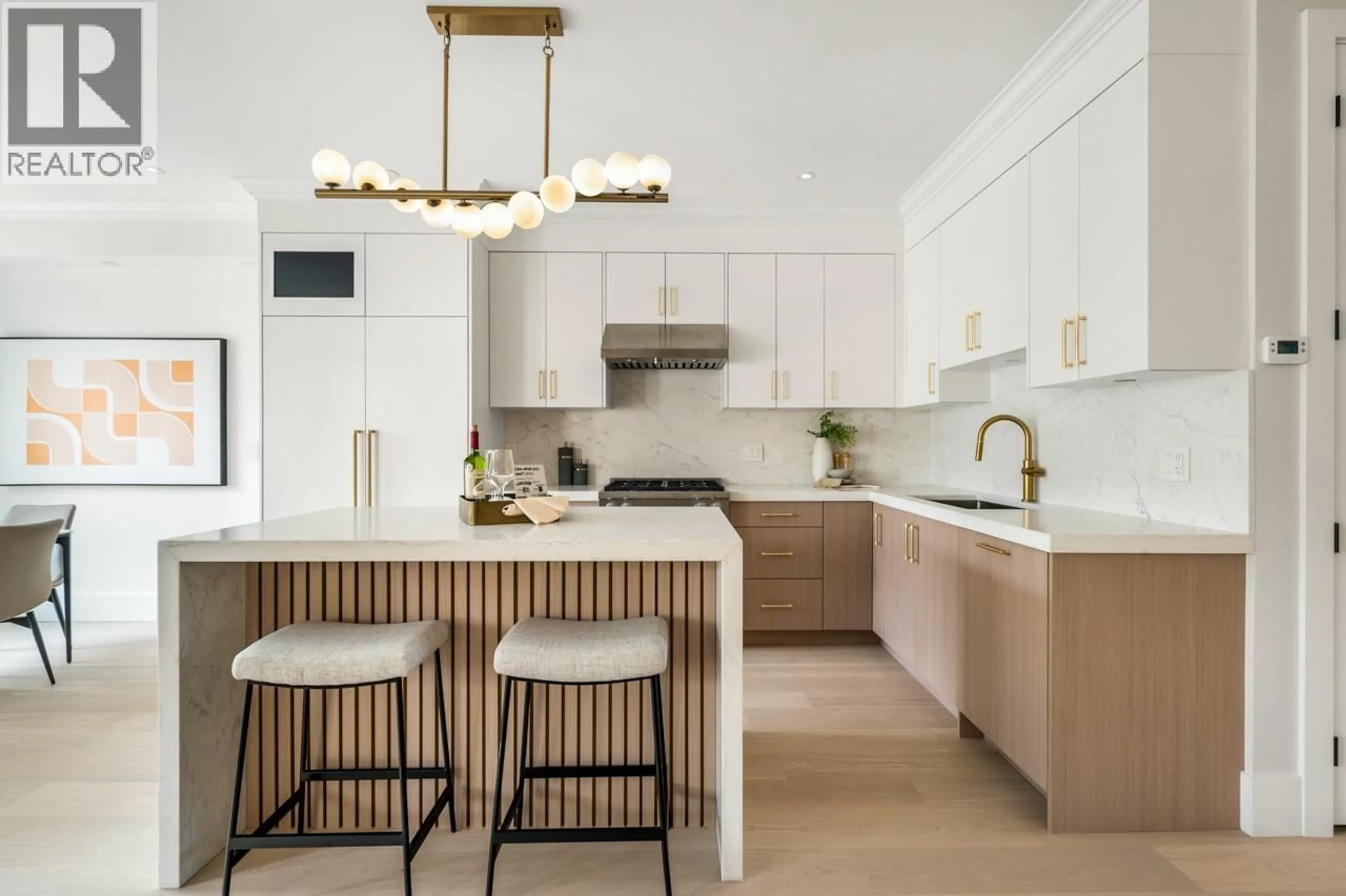 Contemporary kitchen, ceramic/tile floor for 1 - 7911 AFTON DRIVE, Richmond British Columbia V7A1A2