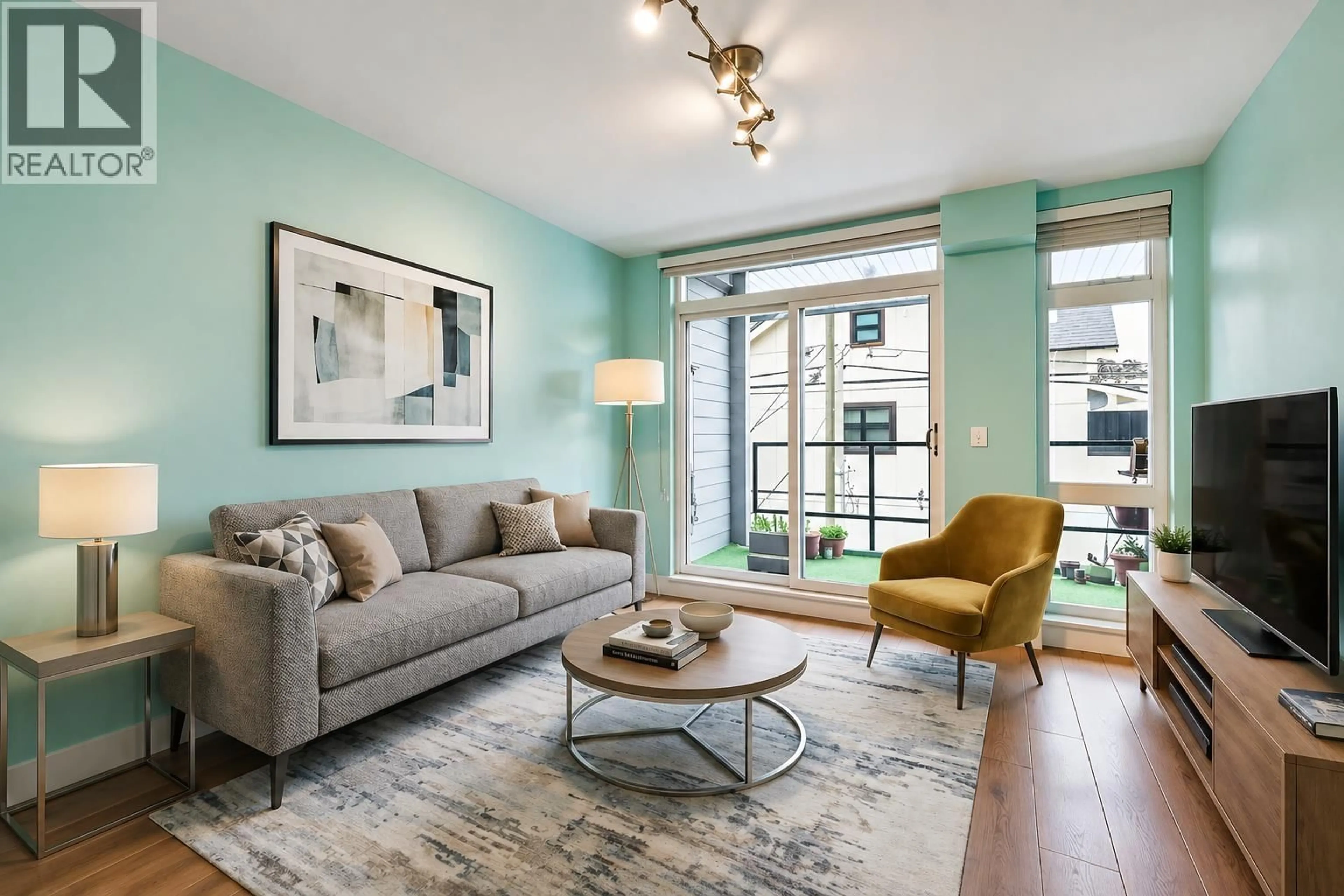 Living room with furniture, unknown for 201 - 3939 KNIGHT STREET, Vancouver British Columbia V5N3L8