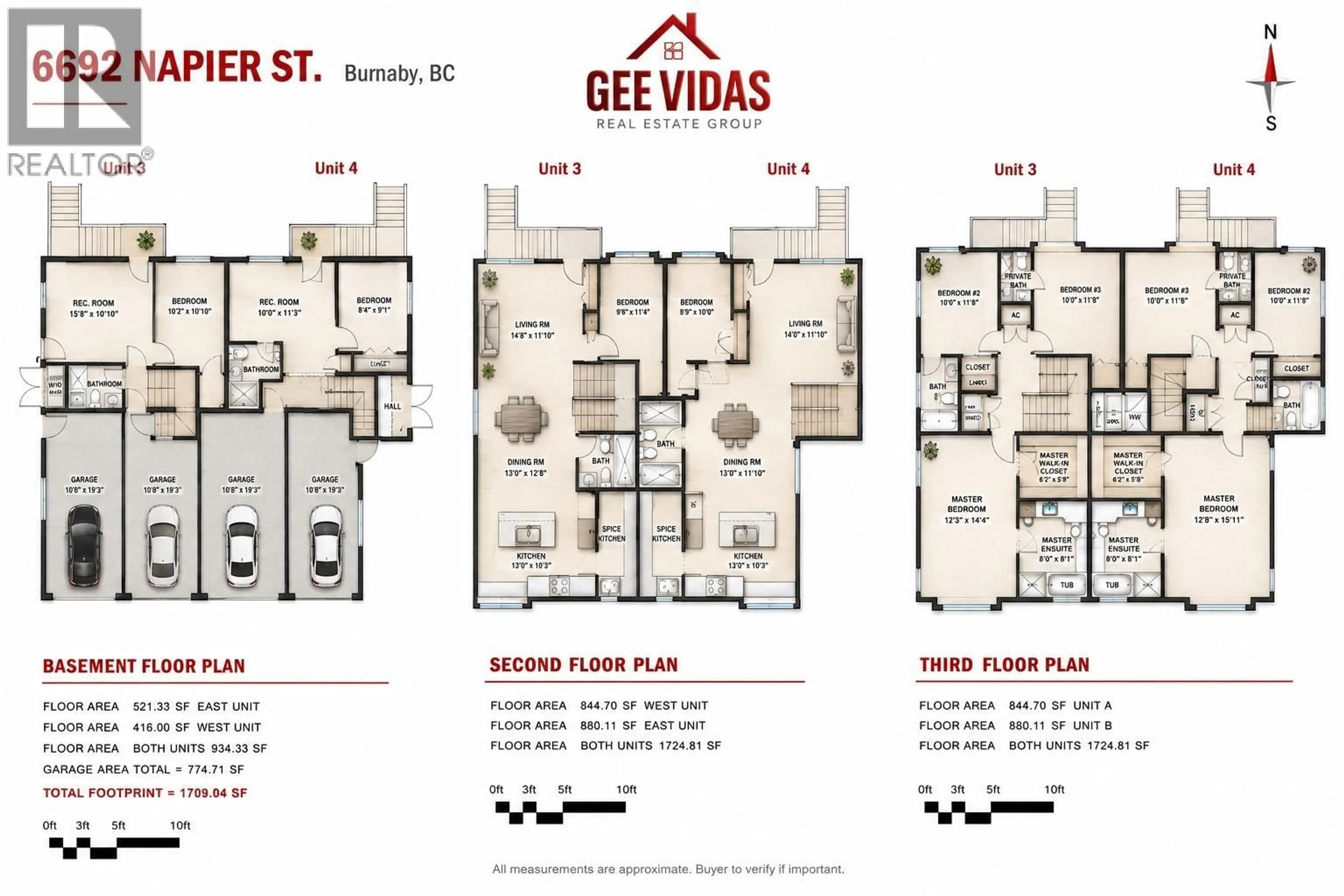 Floor plan for 3 - 6692 NAPIER STREET, Burnaby British Columbia V5B2C3